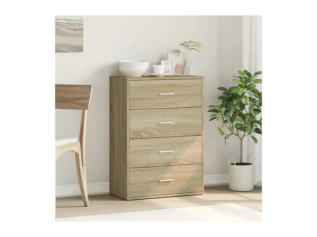 Buffet chêne sonoma 60x31x84 cm bois d'ingénierie FR95119