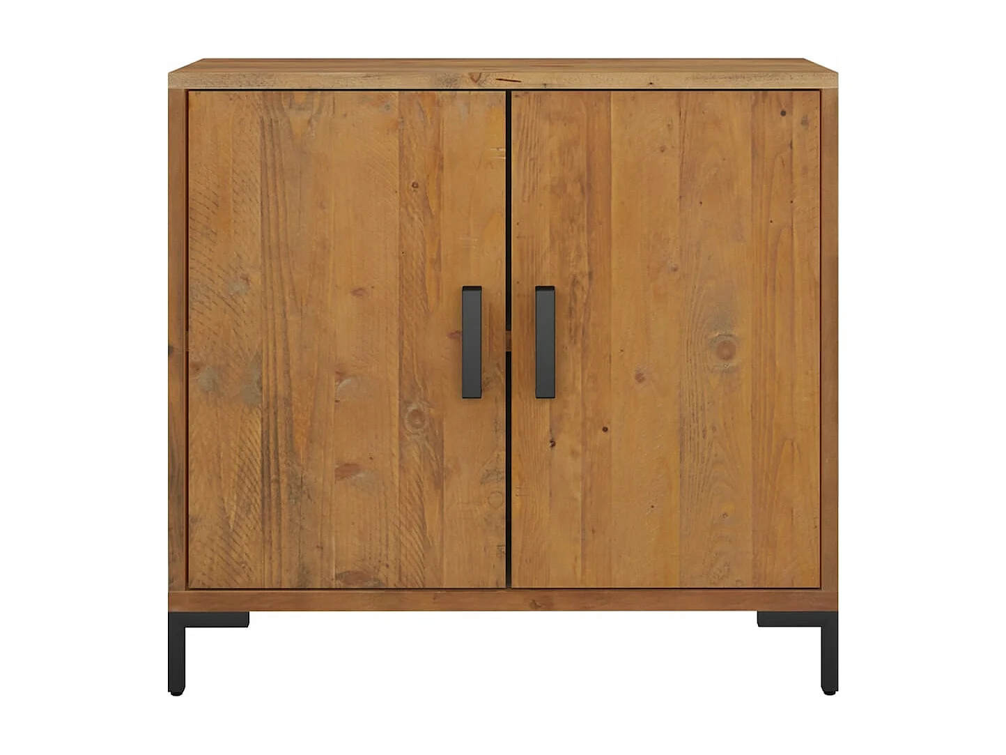 Aparador de madera maciza de pino marrón 75x35x70 cm ES860346