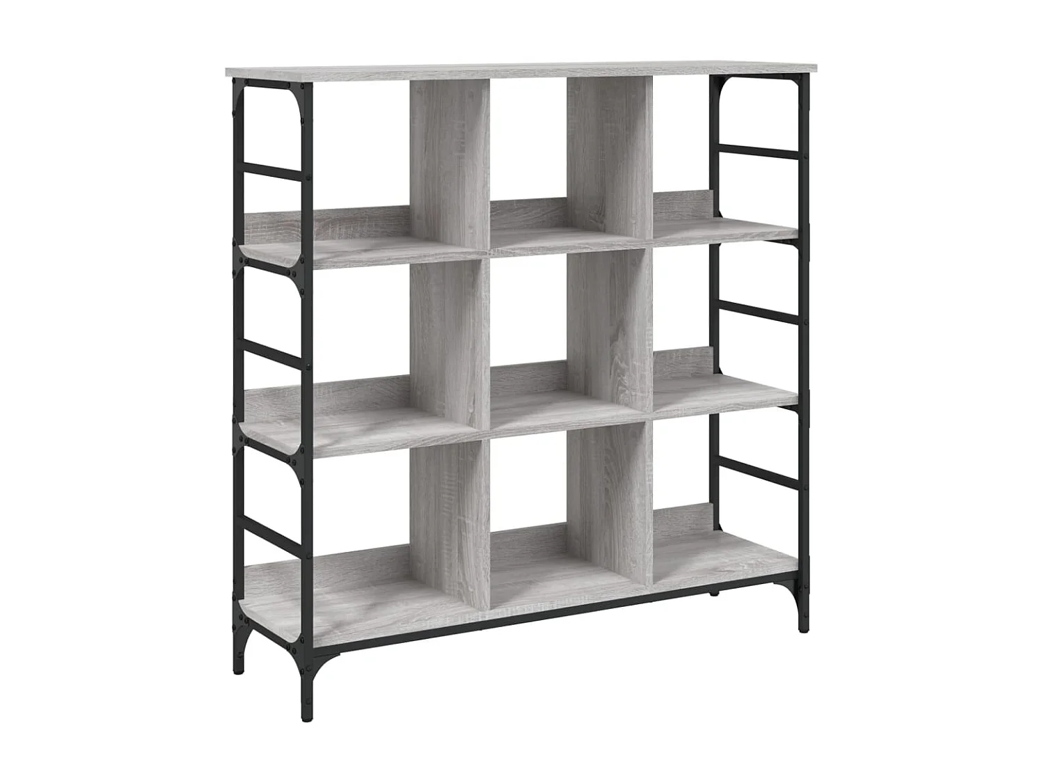 Aparador de madera de ingeniería gris Sonoma 102x32x103,5 cm ES616204