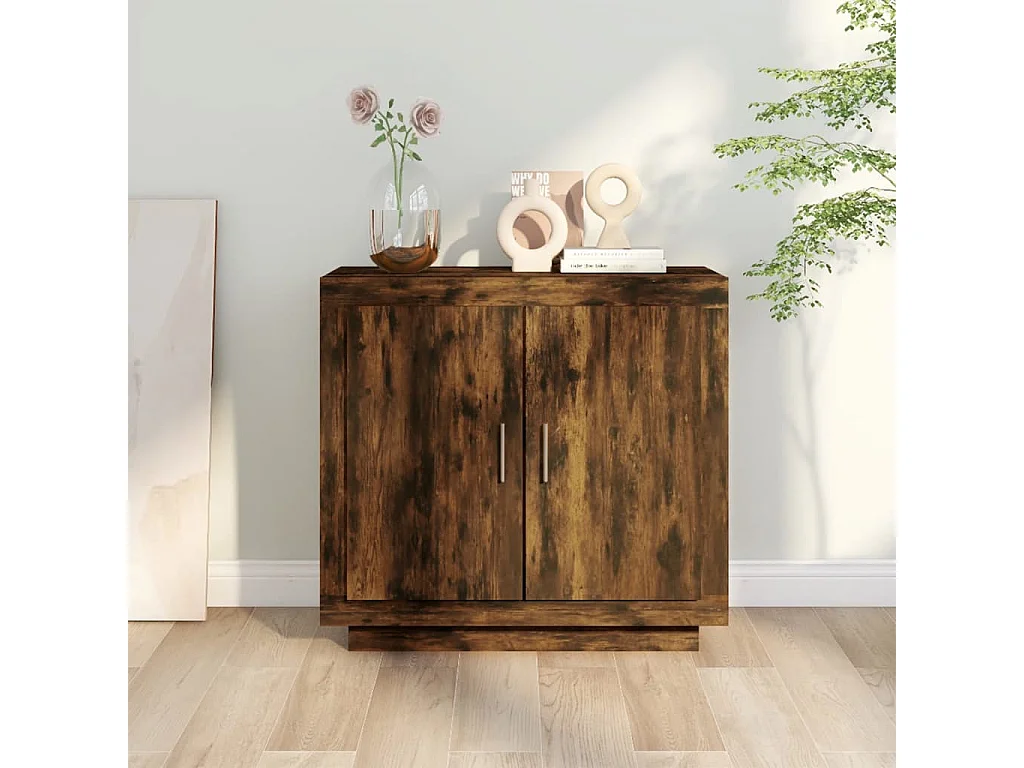 Buffet Chêne fumé 80x40x75 cm Bois d'ingénierie FR79050
