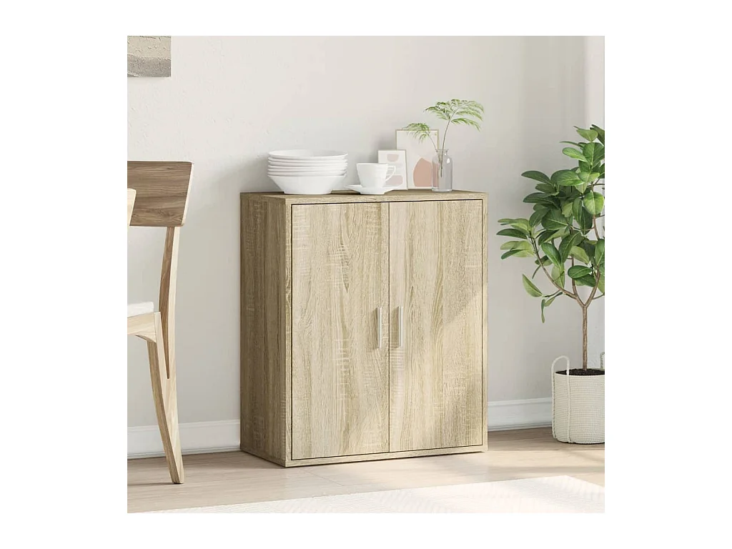 Buffet chêne sonoma 79x38x80 cm bois d'ingénierie FR46136