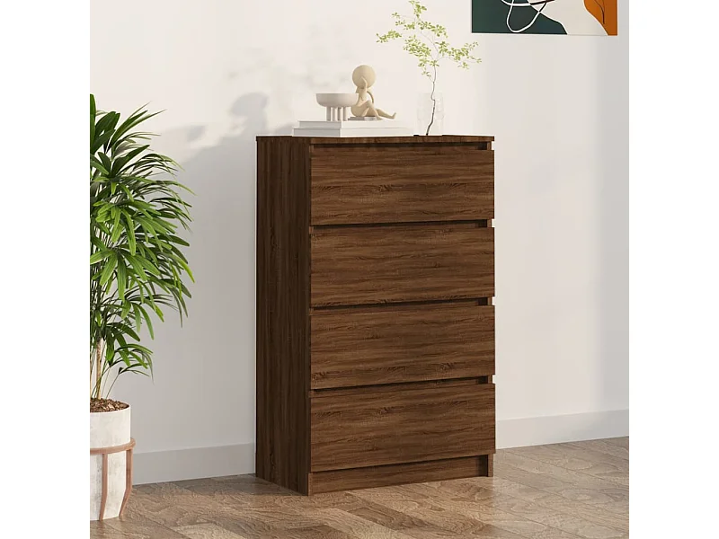 Buffet Chêne marron 60x35x98,5 cm Bois d'ingénierie FR82176