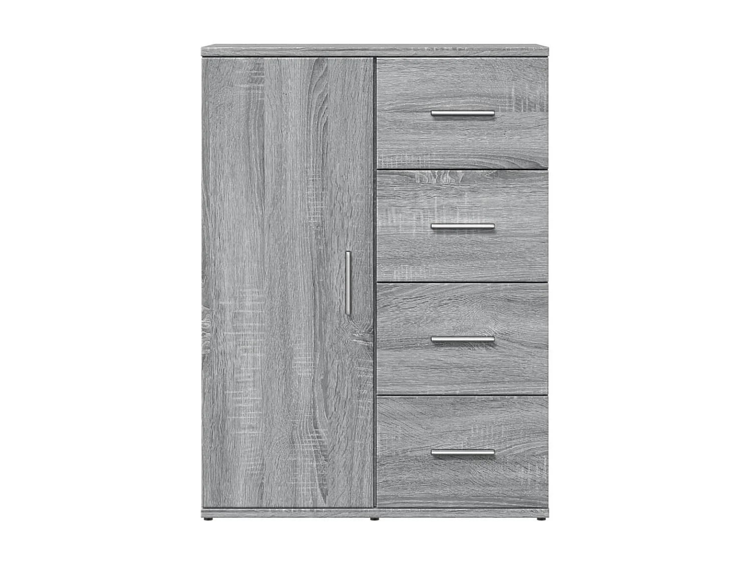 Buffets 2 pcs sonoma gris 59x39x80 cm bois d'ingénierie FR50537