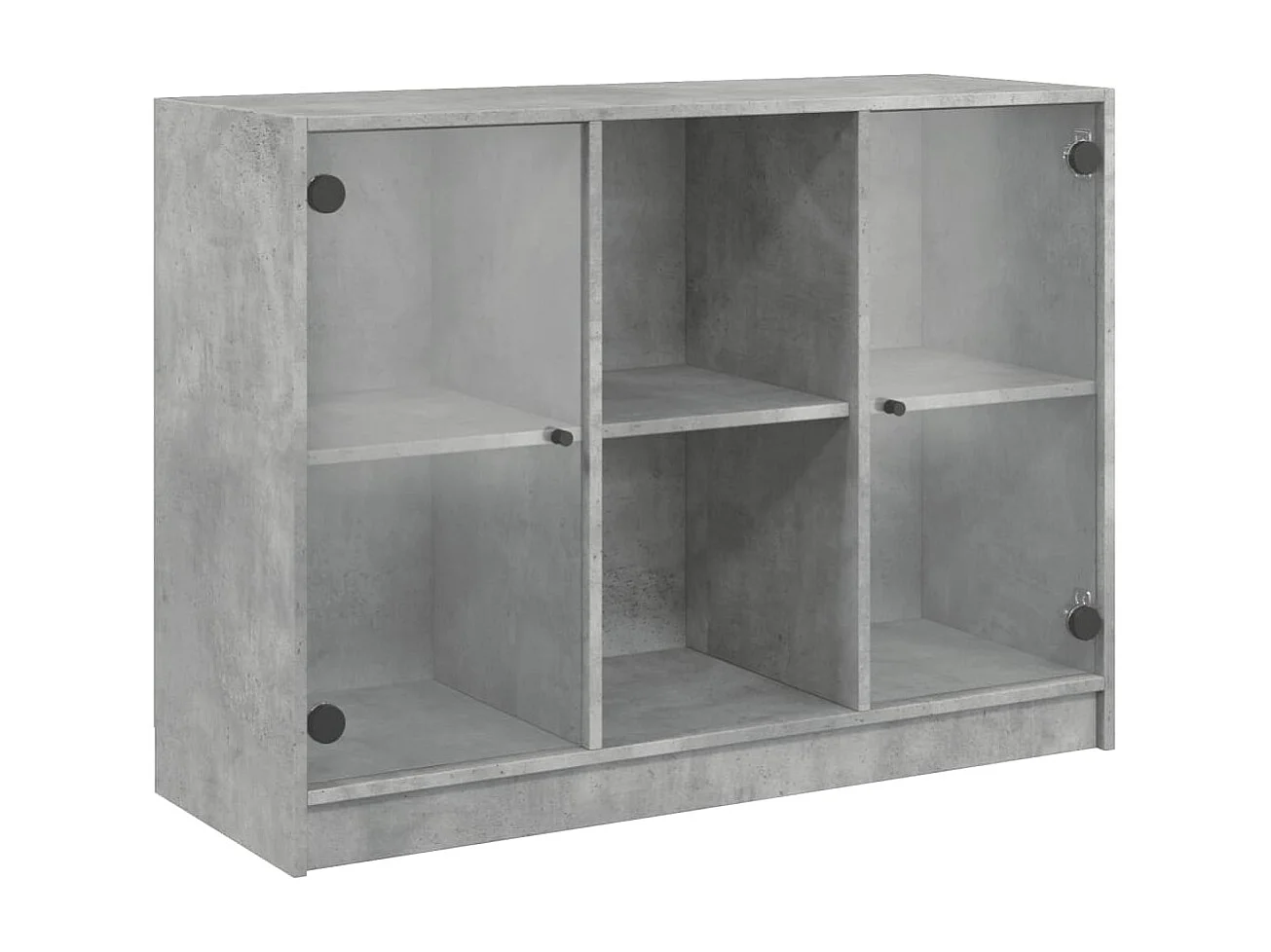 Buffet gris béton 102x37x75,5 cm bois d'ingénierie FR19475