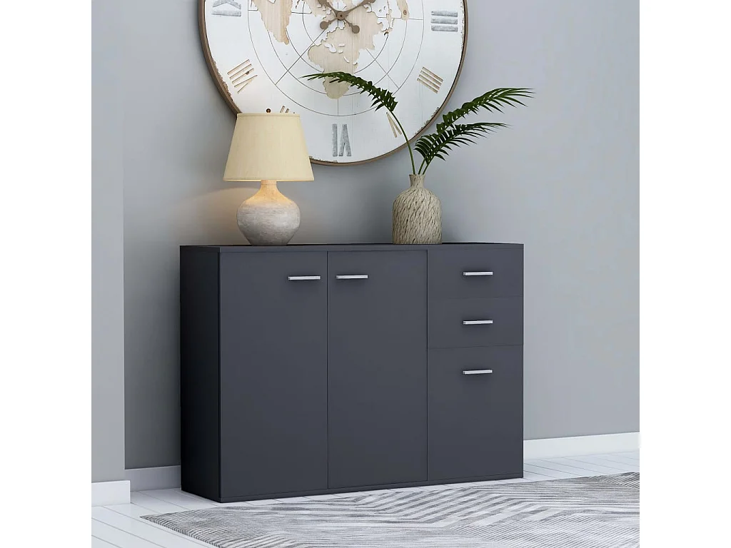 Buffet Gris 105x30x75 cm Bois d’ingénierie FR98747