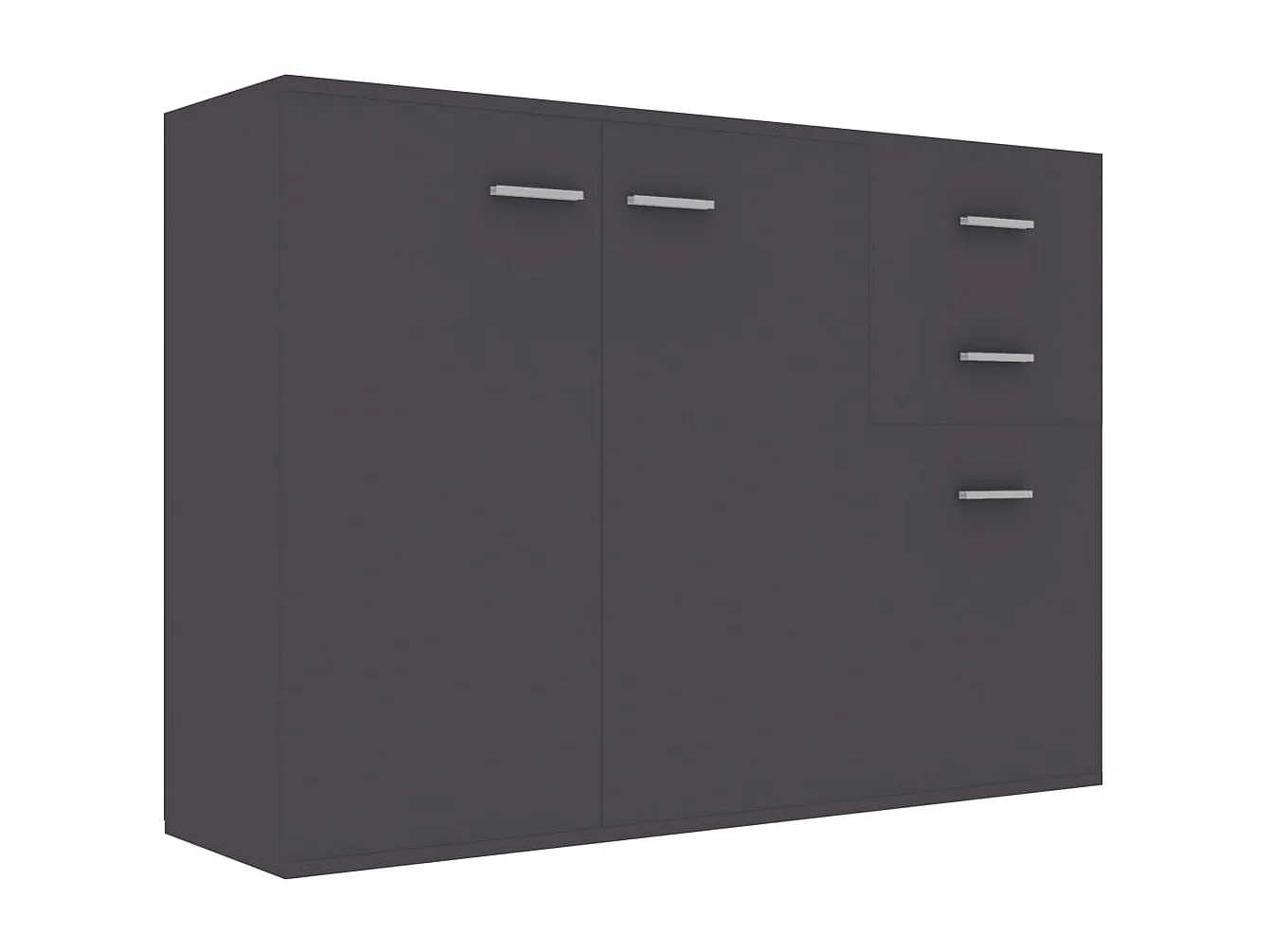 Buffet Gris 105x30x75 cm Bois d’ingénierie FR98747