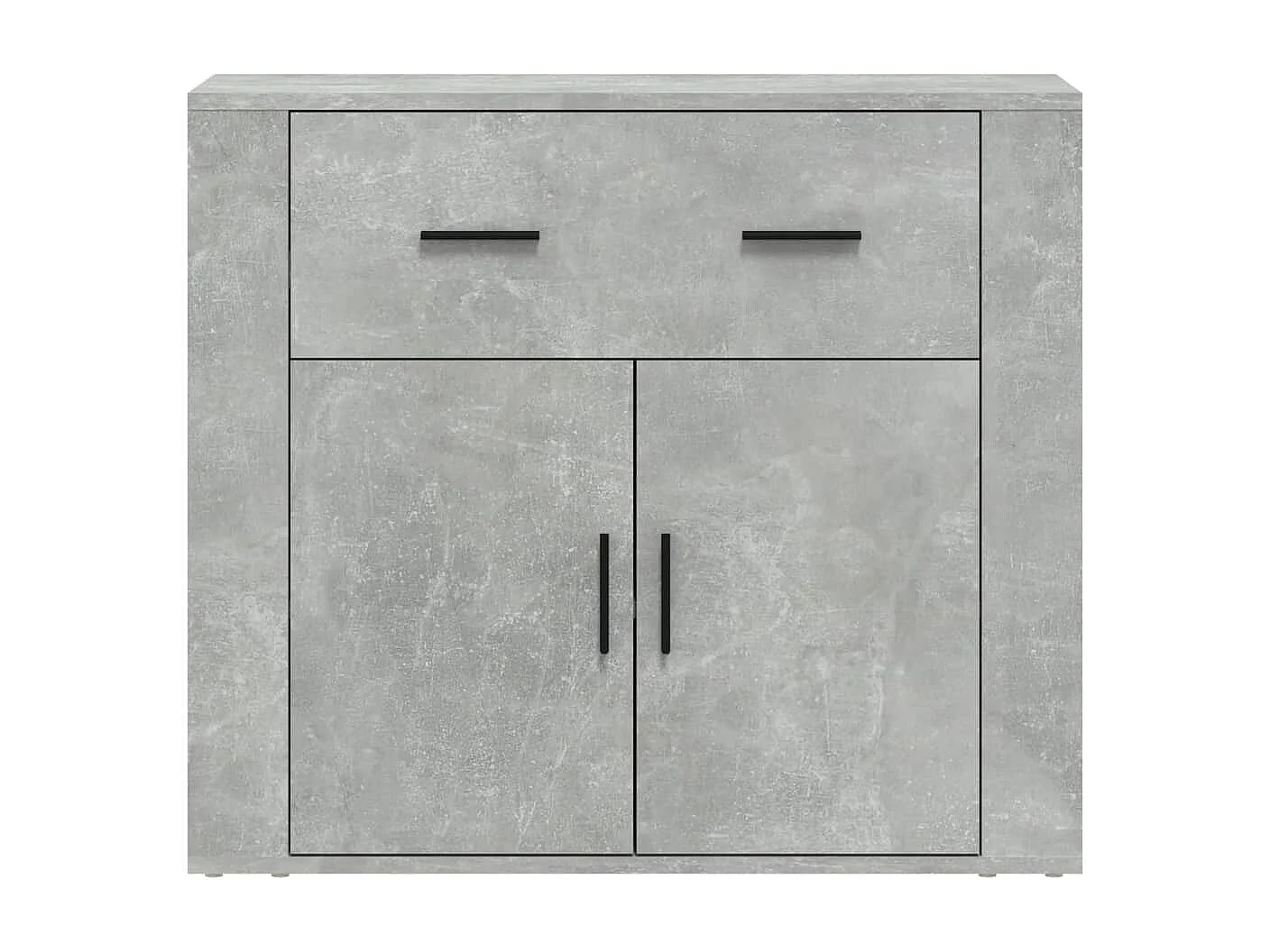 Aparador de madera contrachapada gris hormigón 80x33x70 cm ES672261