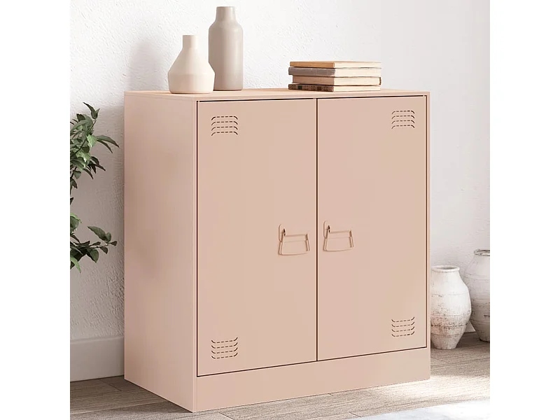 Buffet rose 67x39x73 cm acier FR15098