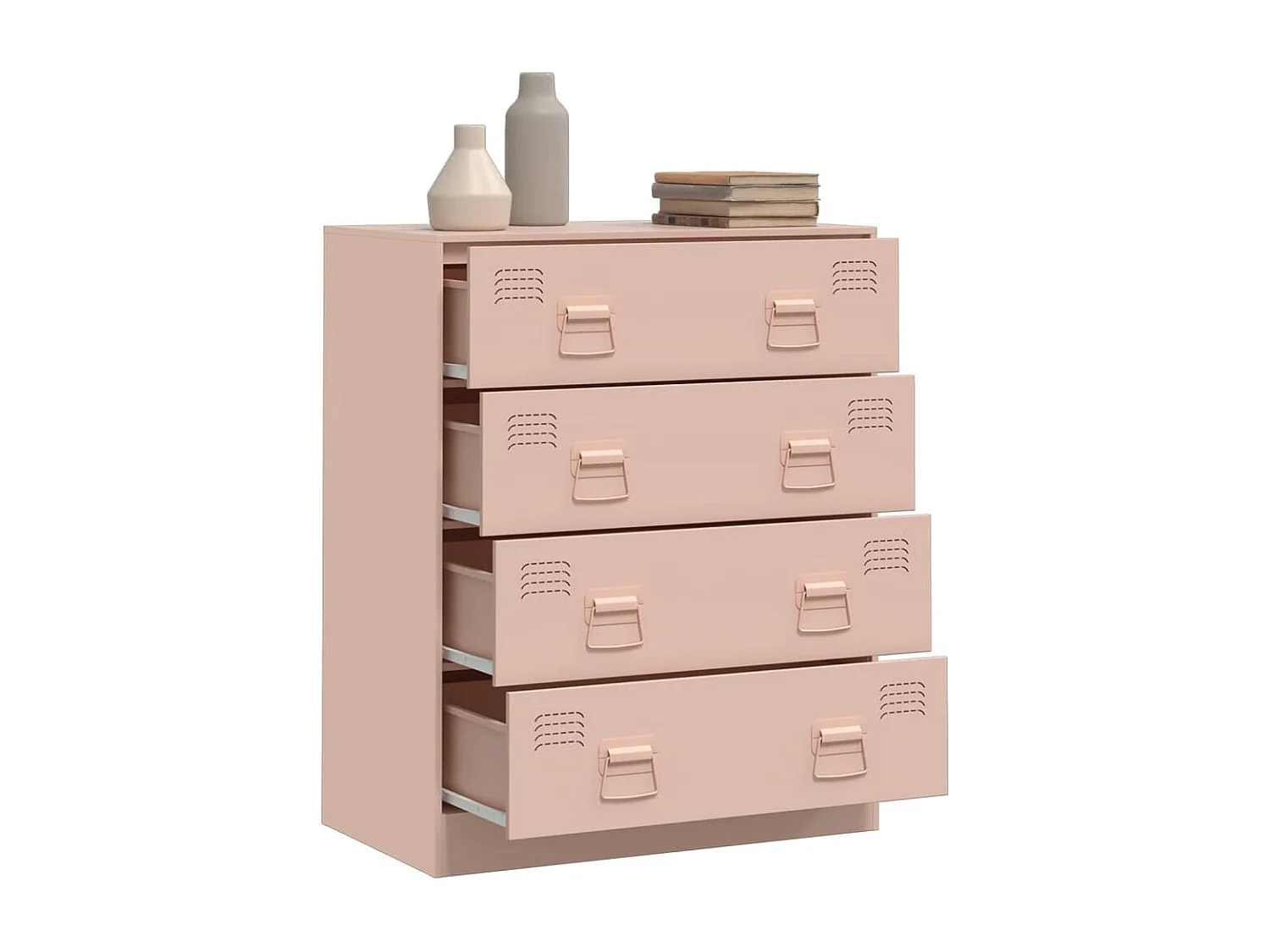 Buffet rose 67x39x83 cm acier FR92248