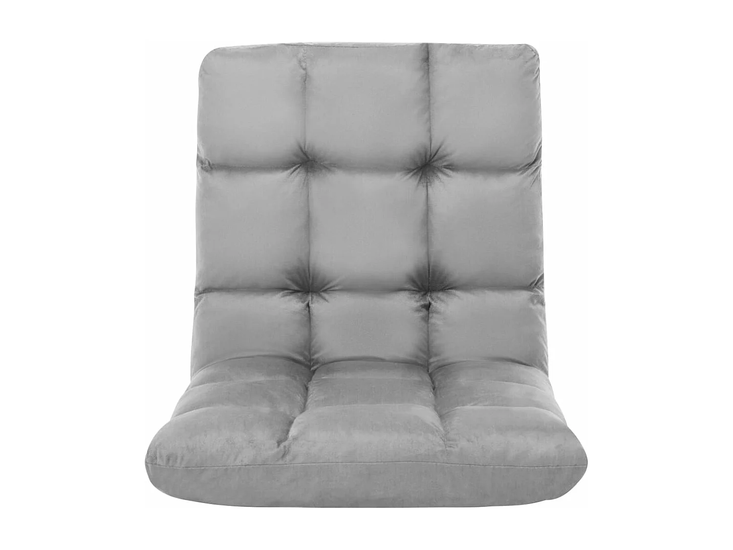 Chaise pliable de sol Gris clair Microfibre FR73661
