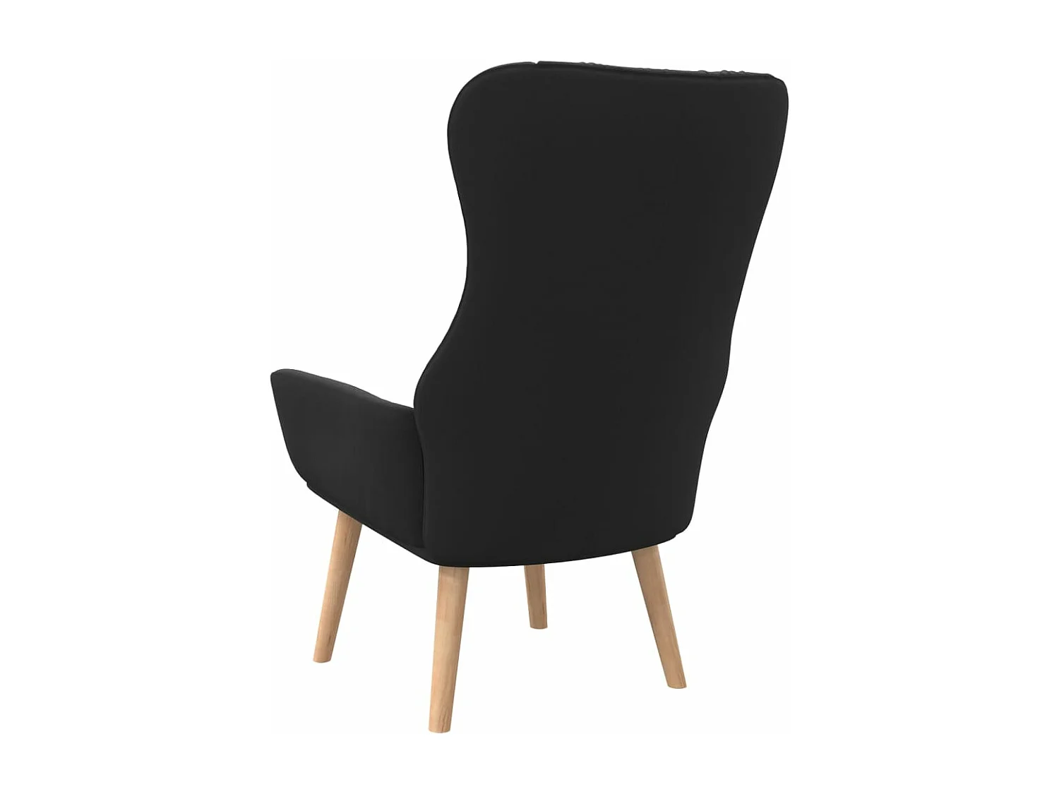 Chaise de relaxation Noir Tissu FR11611