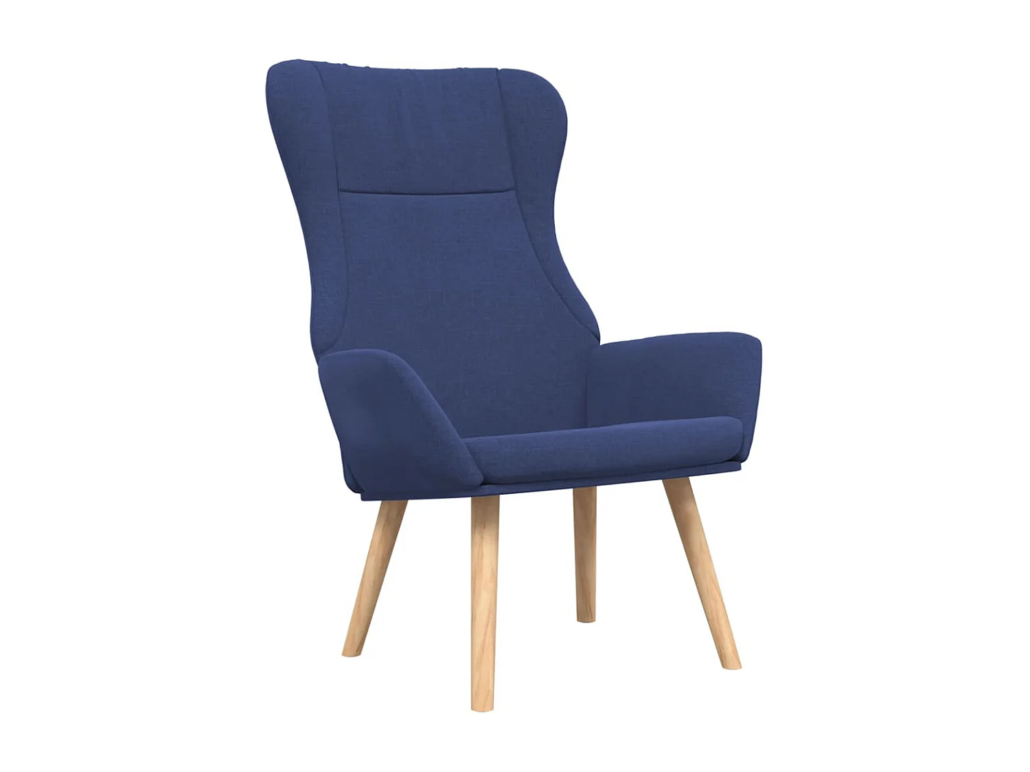 Sillón de relax con taburete tela azul ES403292