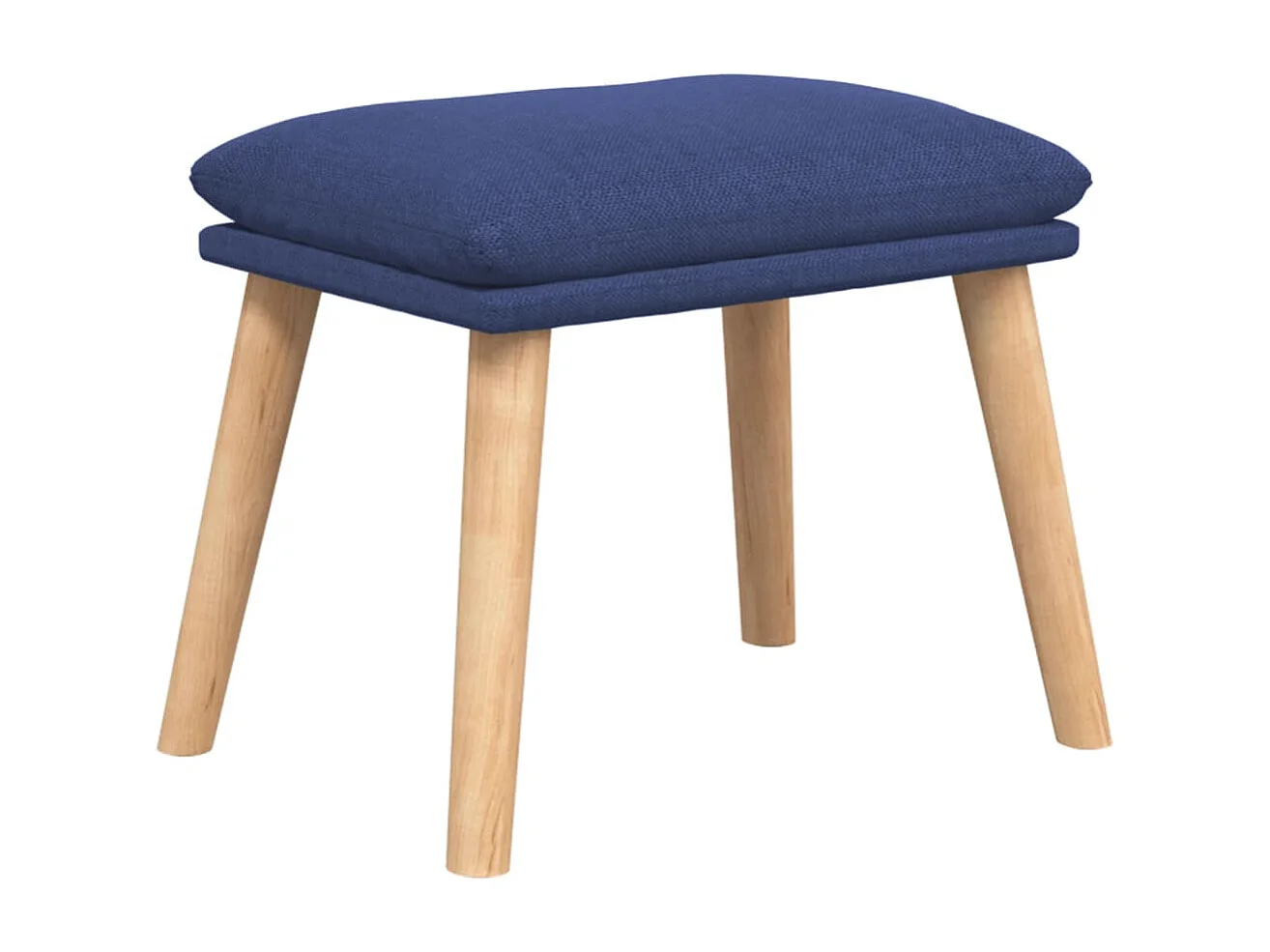 Sillón de relax con taburete tela azul ES403292