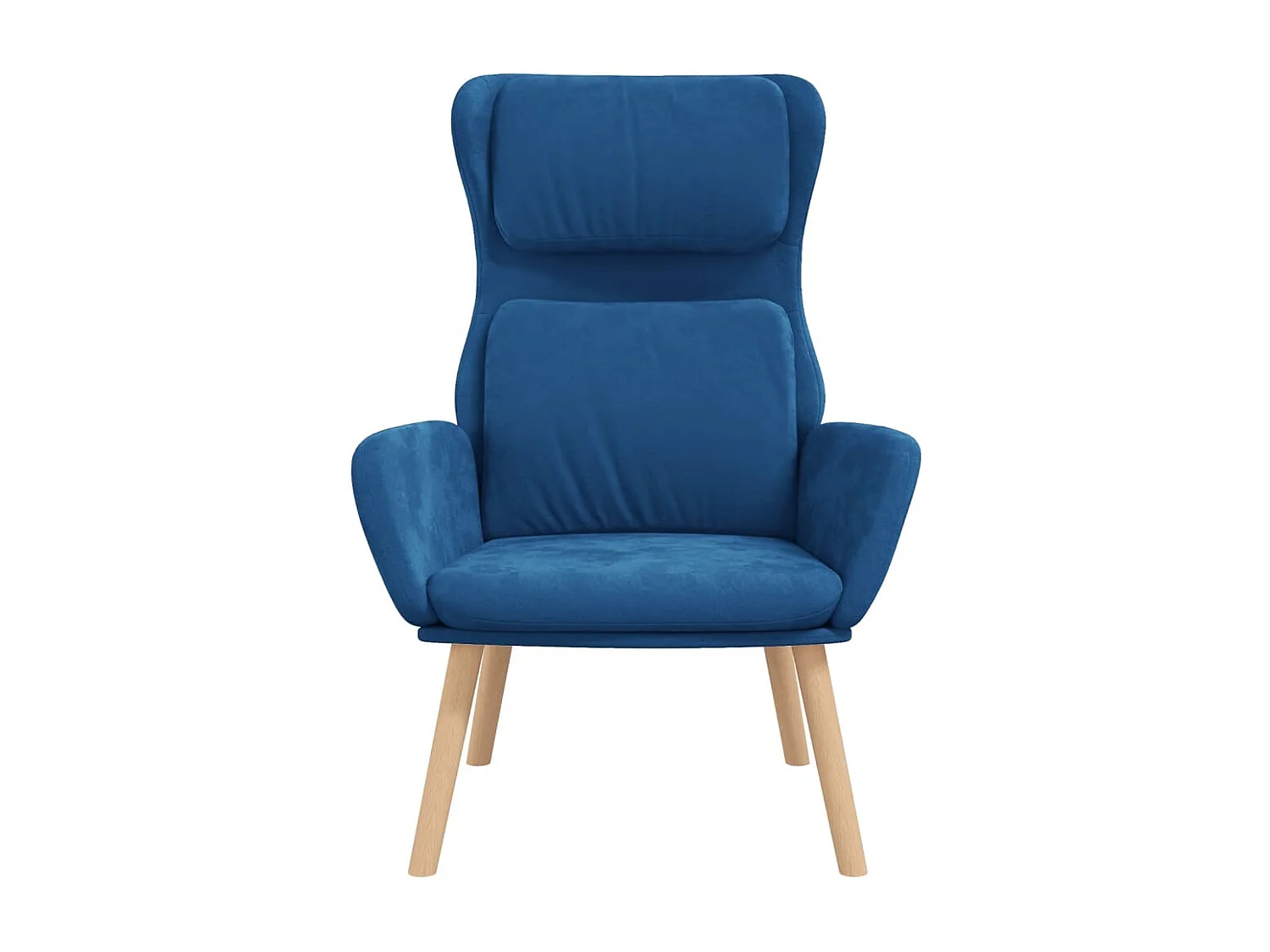 Chaise de relaxation Bleu Velours FR19424