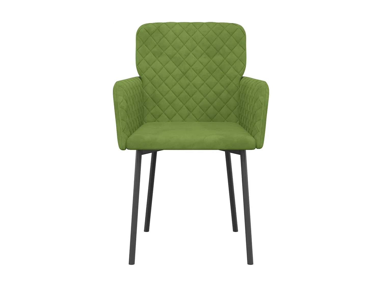 Juego de 2 Sillas de comedor terciopelo verde claro ES978115