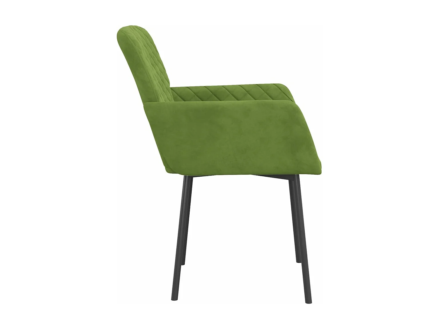 Juego de 2 Sillas de comedor terciopelo verde claro ES978115