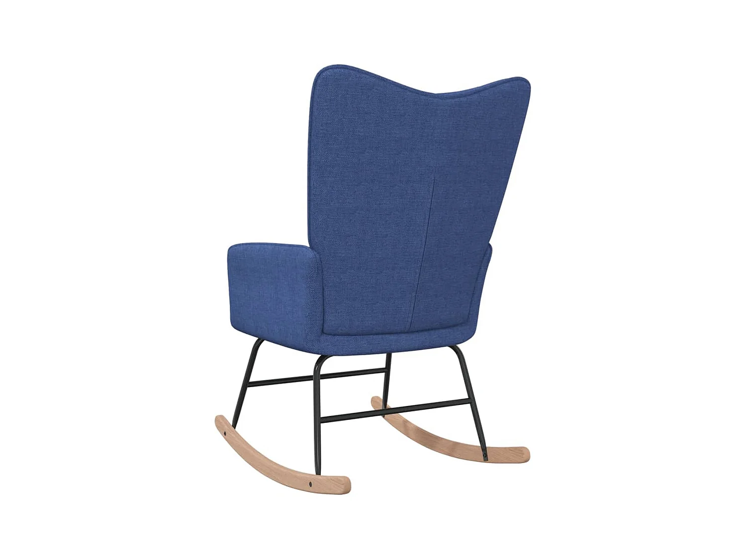 Chaise à bascule Bleu Tissu FR37248