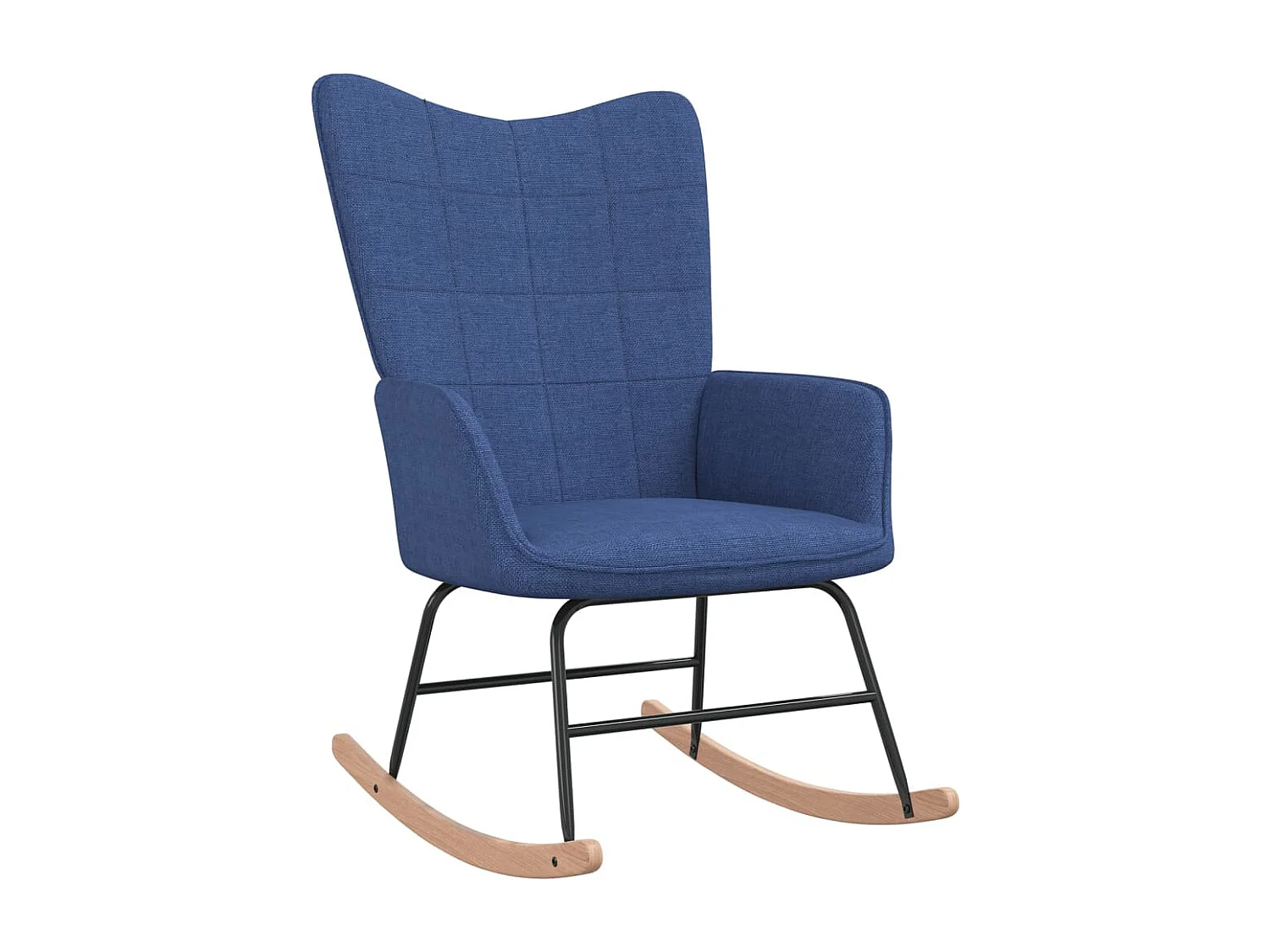 Schommelstoel stof blauw BE640513