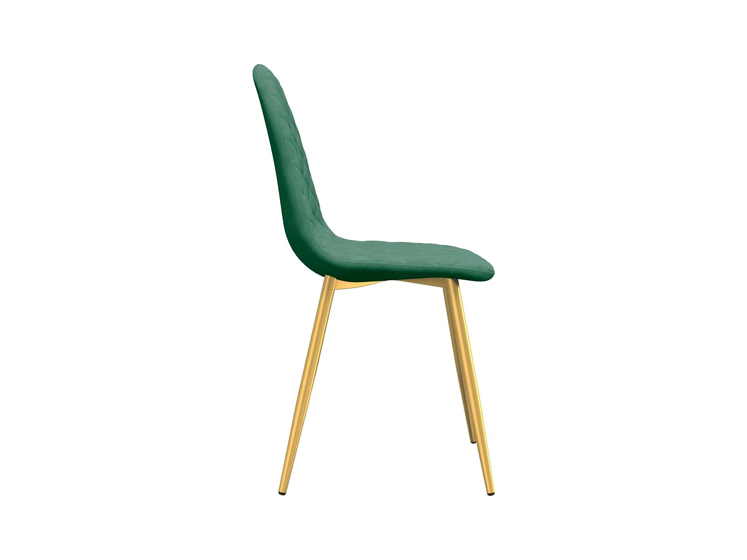 Lot de 2 Chaises à manger Vert foncé Velours FR79748