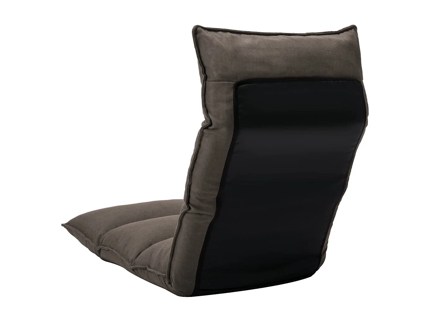 Chaise pliable de sol Taupe Tissu FR67018