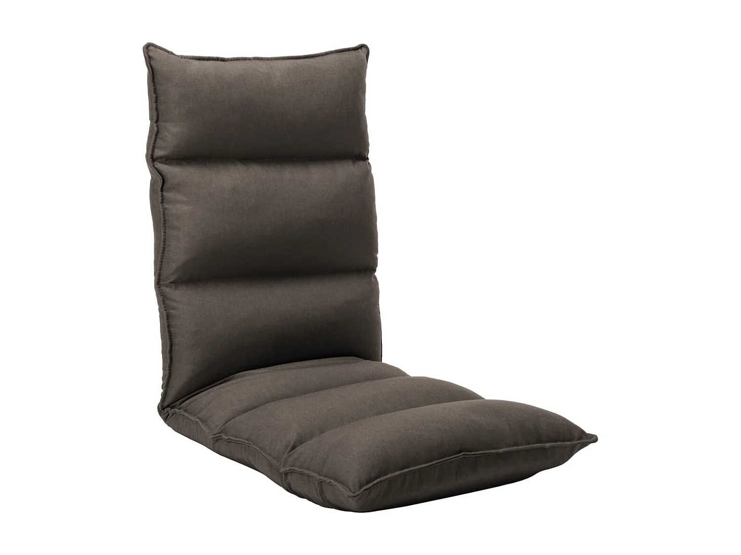 Chaise pliable de sol Taupe Tissu FR67018