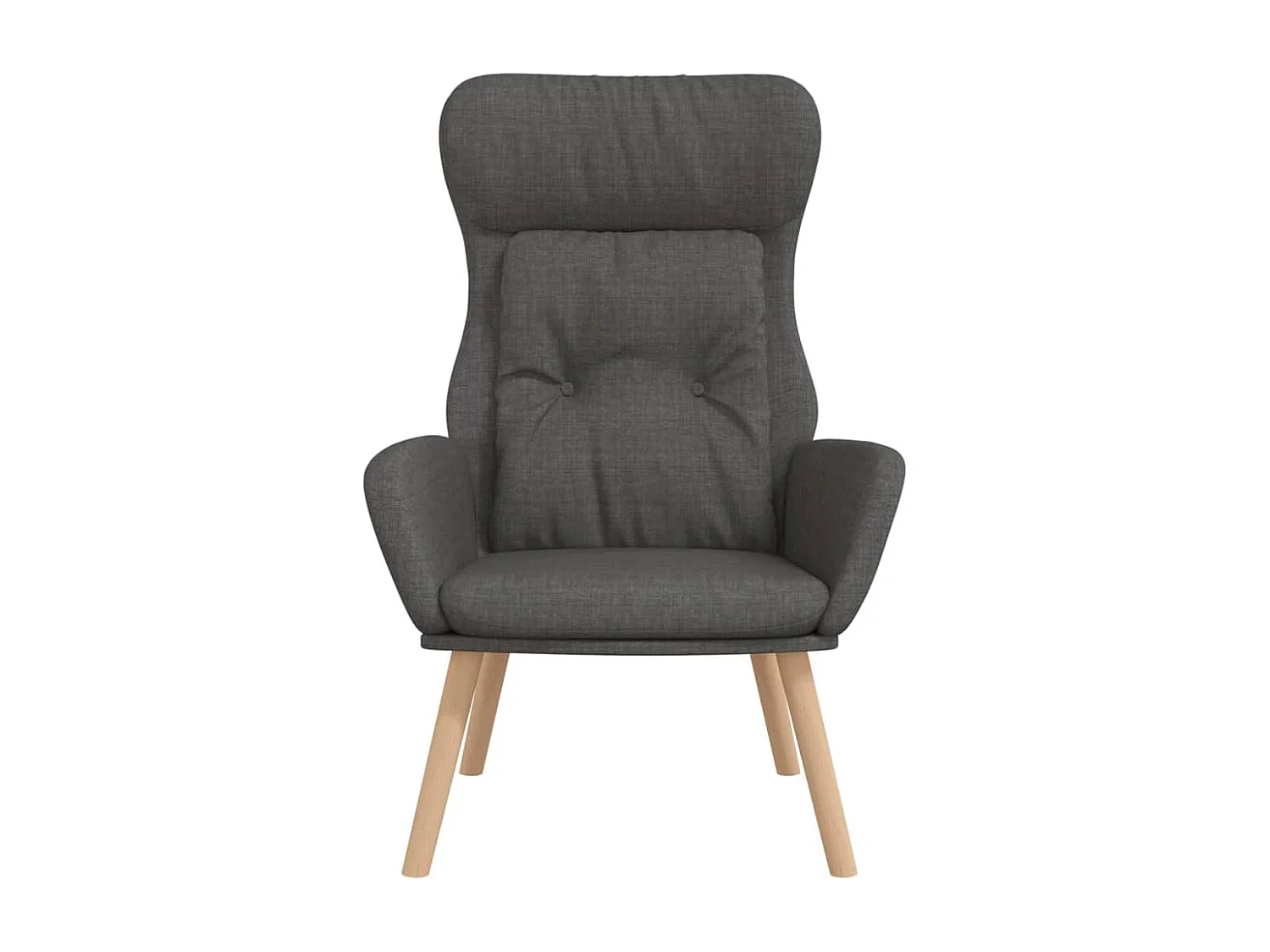 Chaise de relaxation Gris foncé Tissu FR43569