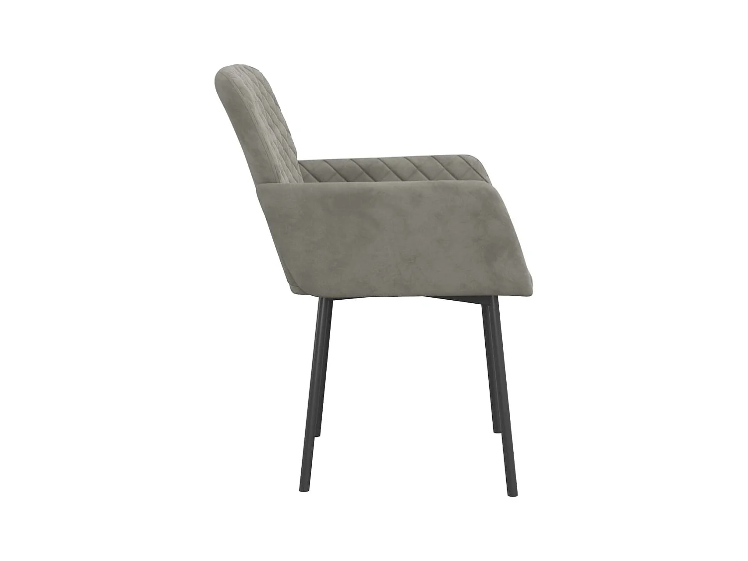 Cadeiras de jantar 2 pcs veludo cinzento-claro PT521343