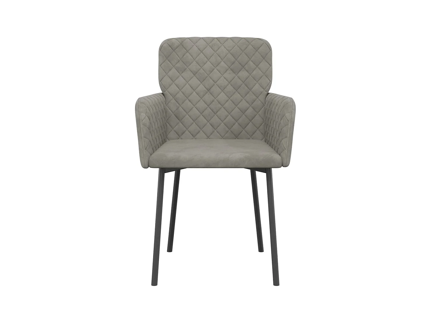 Cadeiras de jantar 2 pcs veludo cinzento-claro PT521343