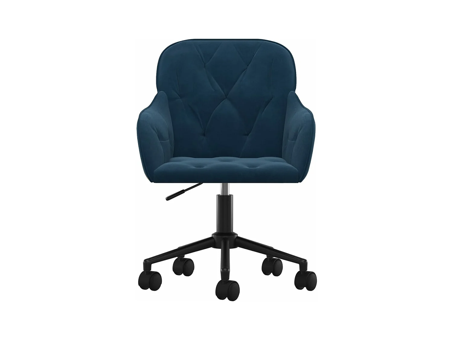 Lot de 2 Chaises pivotantes à manger Bleu Velours FR19618