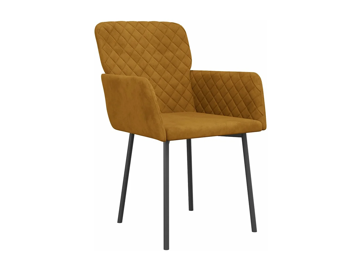 Juego de 2 Sillas de comedor terciopelo marrón ES597656