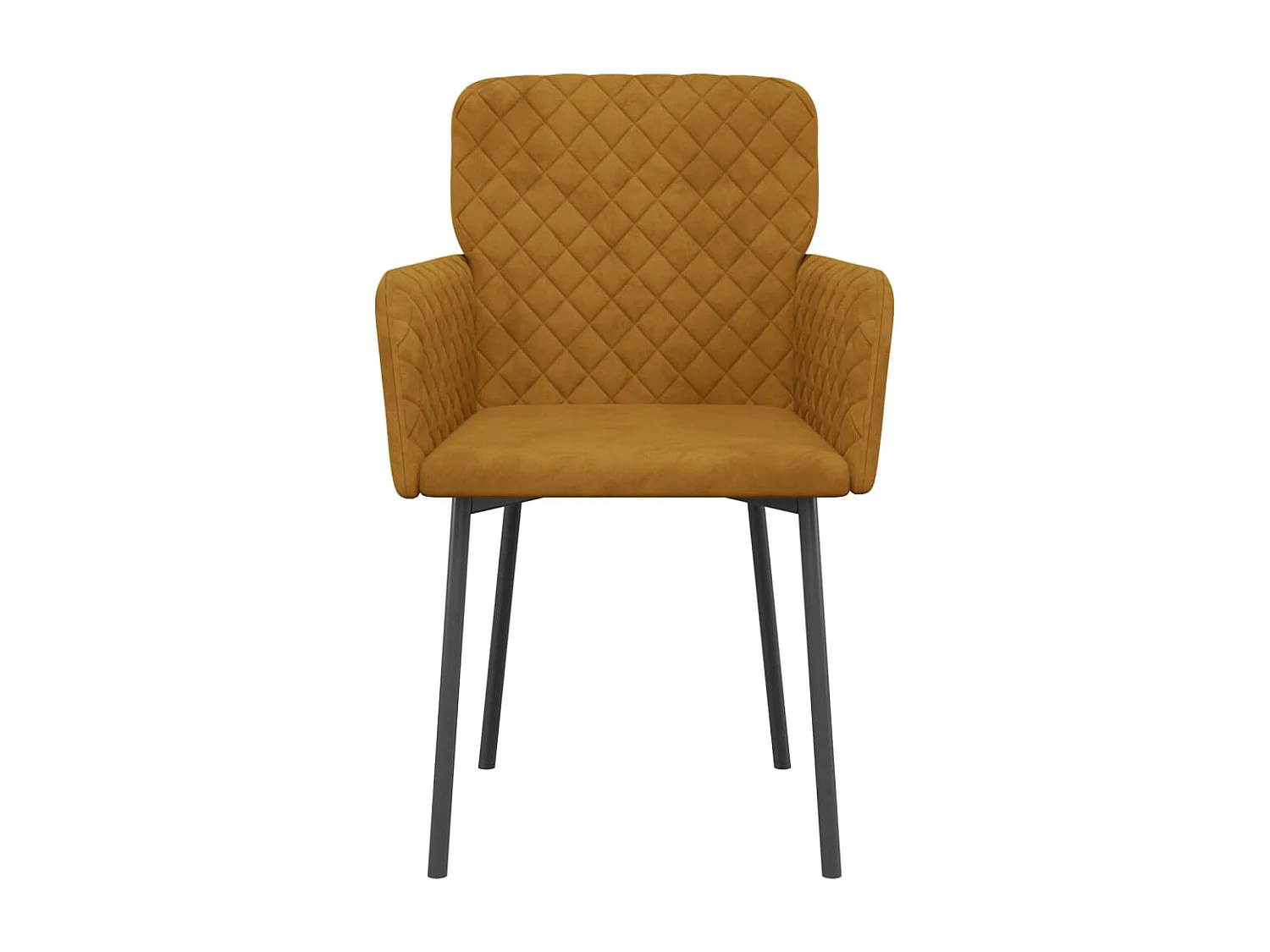 Juego de 2 Sillas de comedor terciopelo marrón ES597656