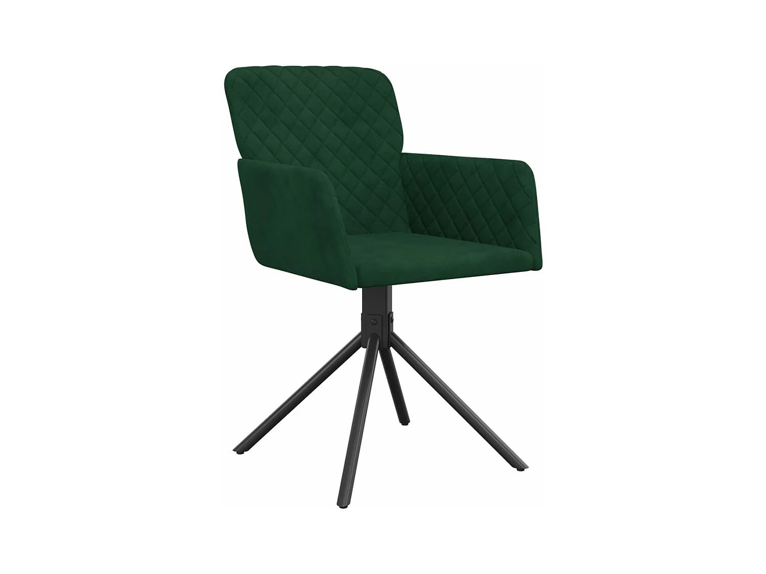 Eetkamerstoelen draaibaar 2 st fluweel donkergroen BE141141