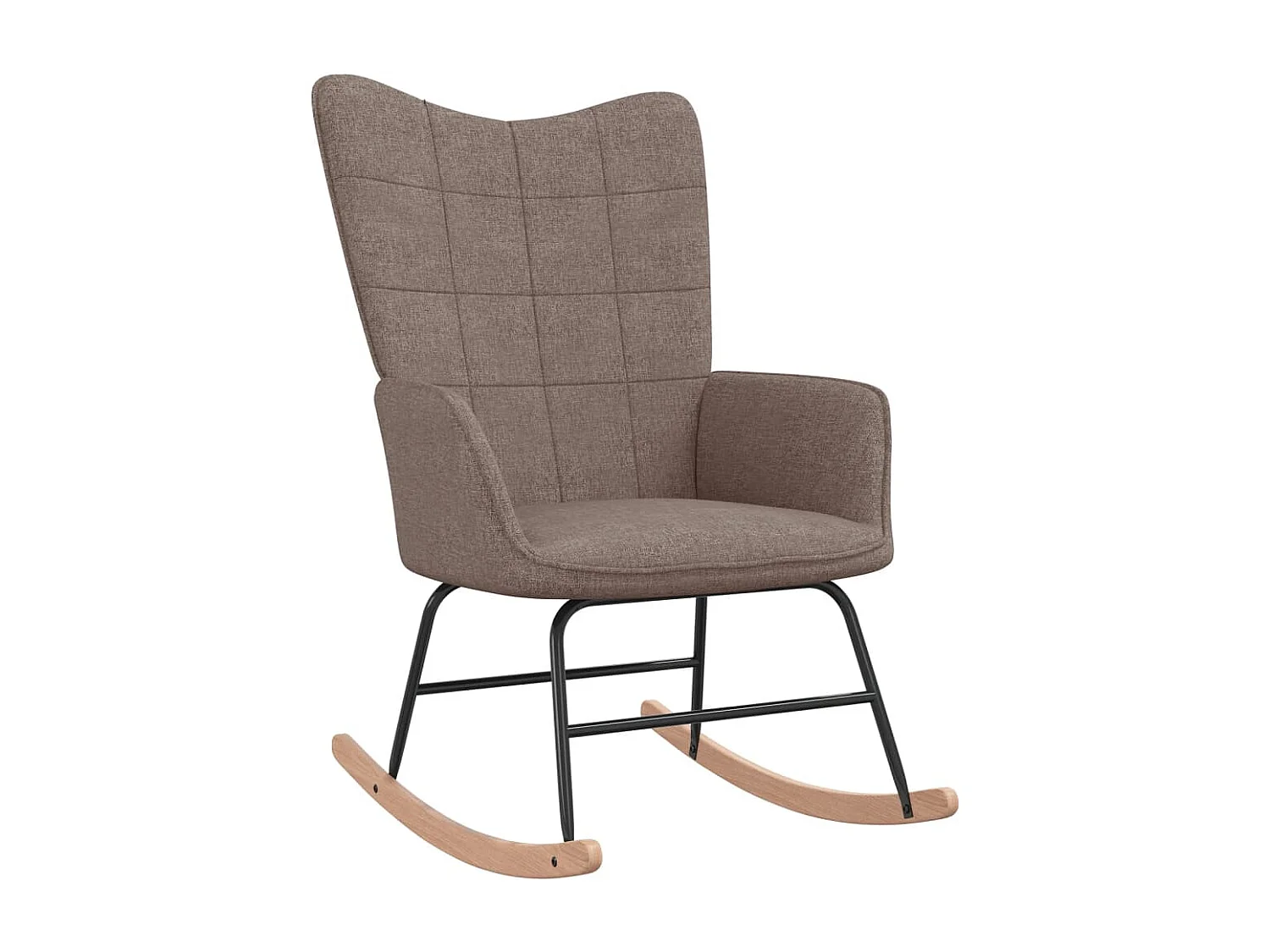 Chaise à bascule Taupe Tissu FR29510