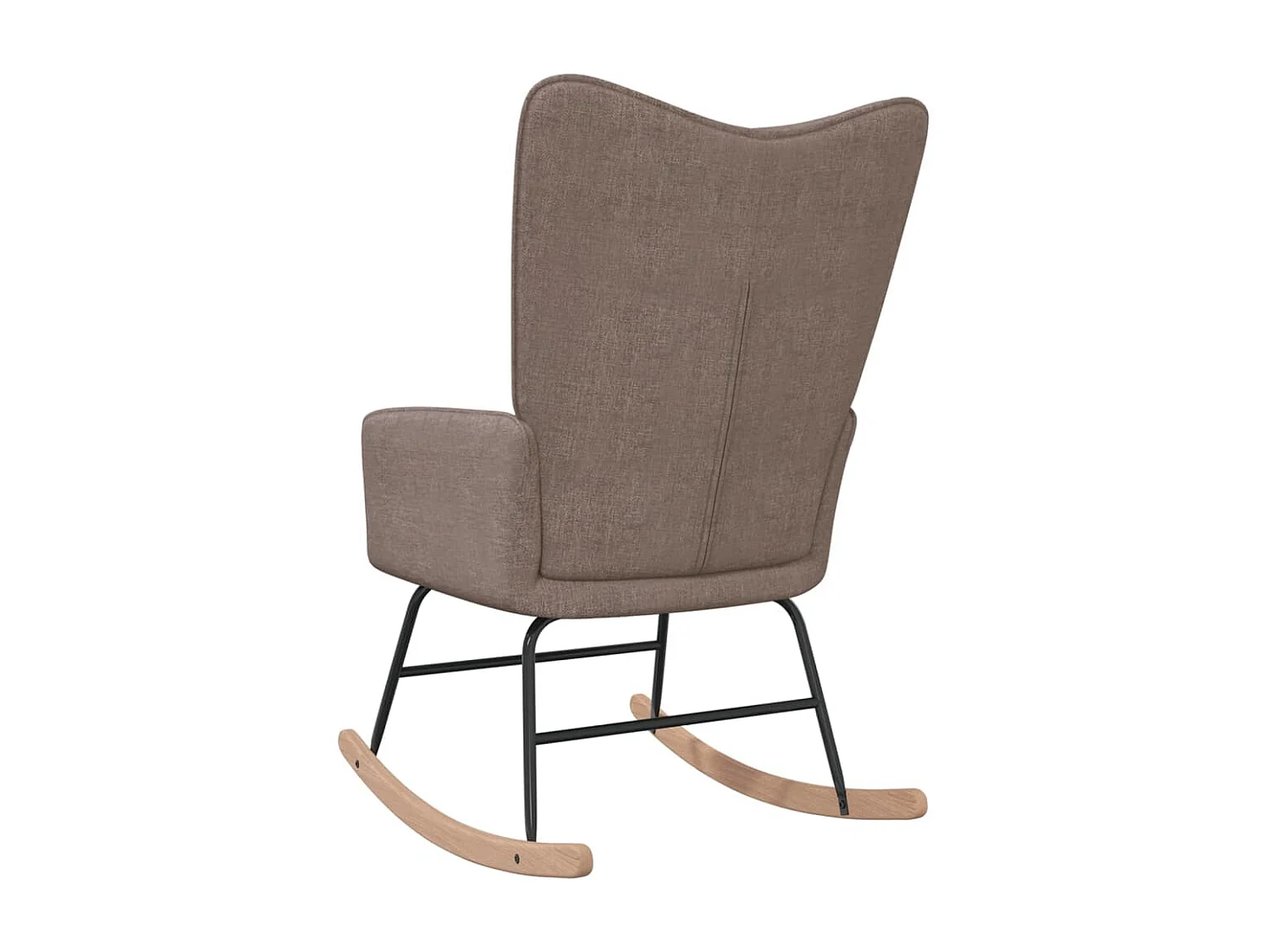 Chaise à bascule Taupe Tissu FR29510