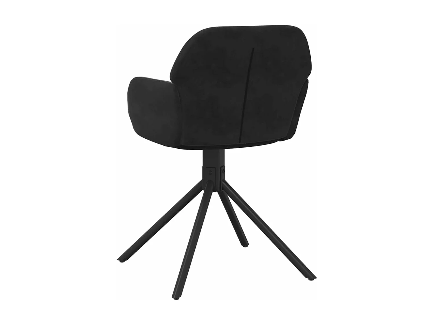 Cadeiras de jantar giratórias 2 pcs veludo preto PT518237