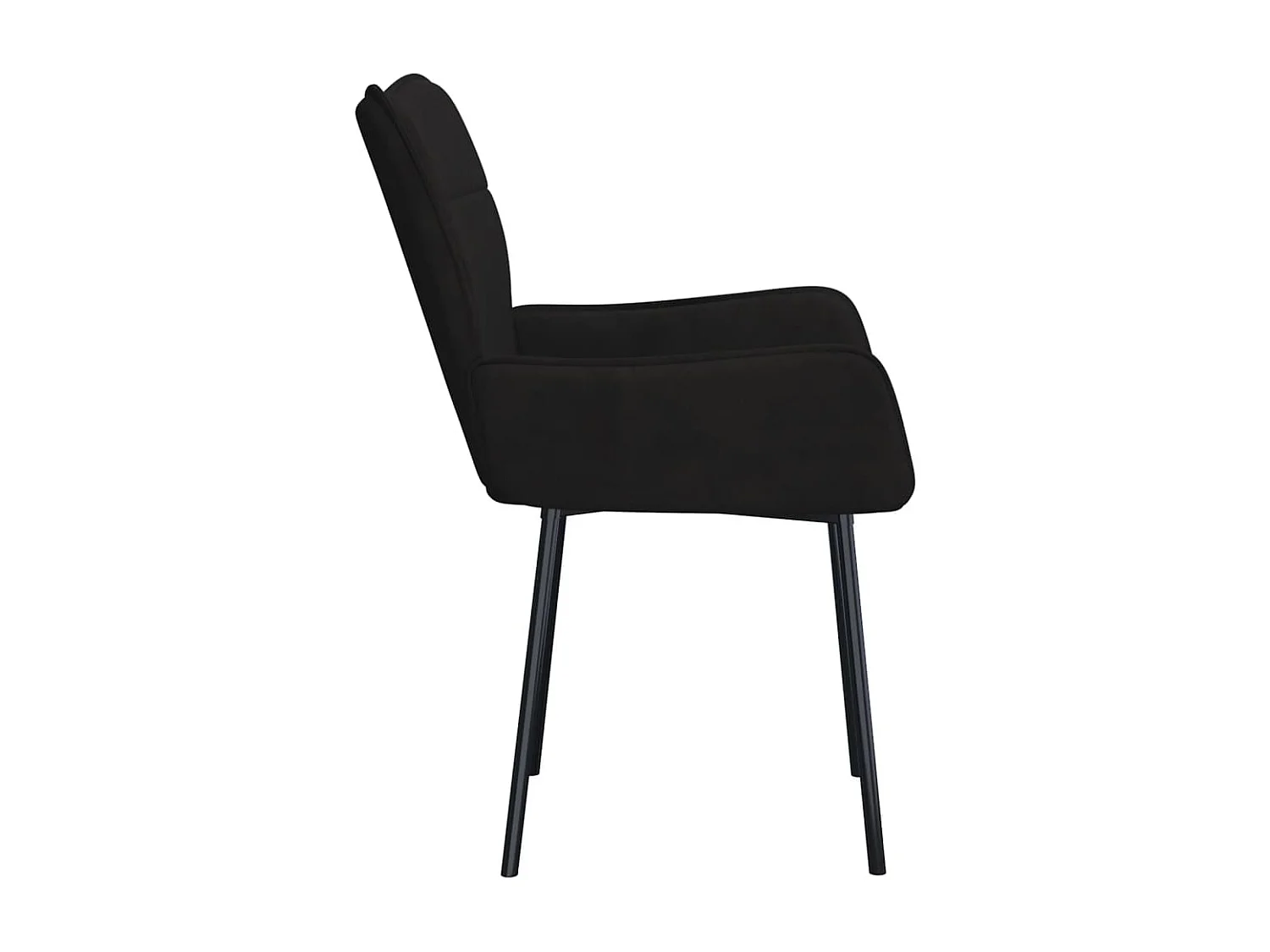 Cadeiras de jantar 2 pcs veludo preto PT761283