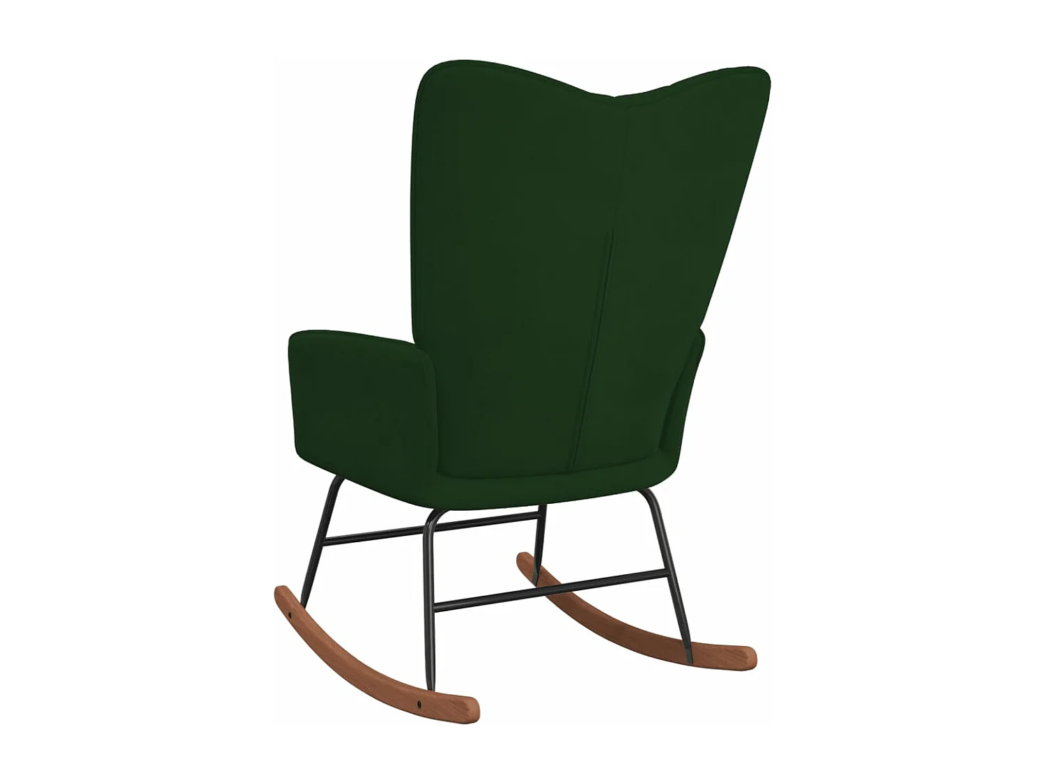 Schommelstoel fluweel donkergroen BE629711