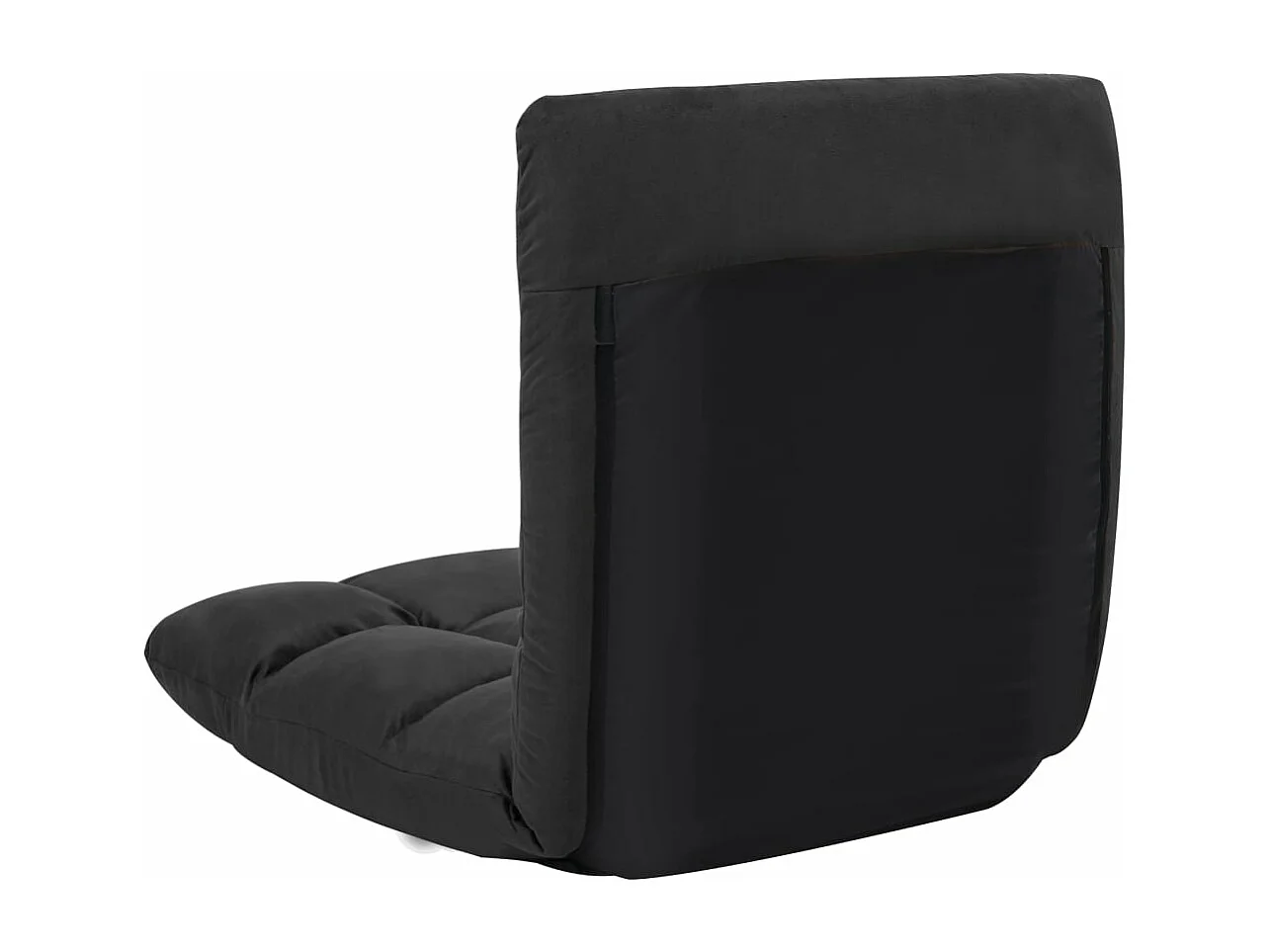 Tumbona de suelo plegable microfibra negra ES465728