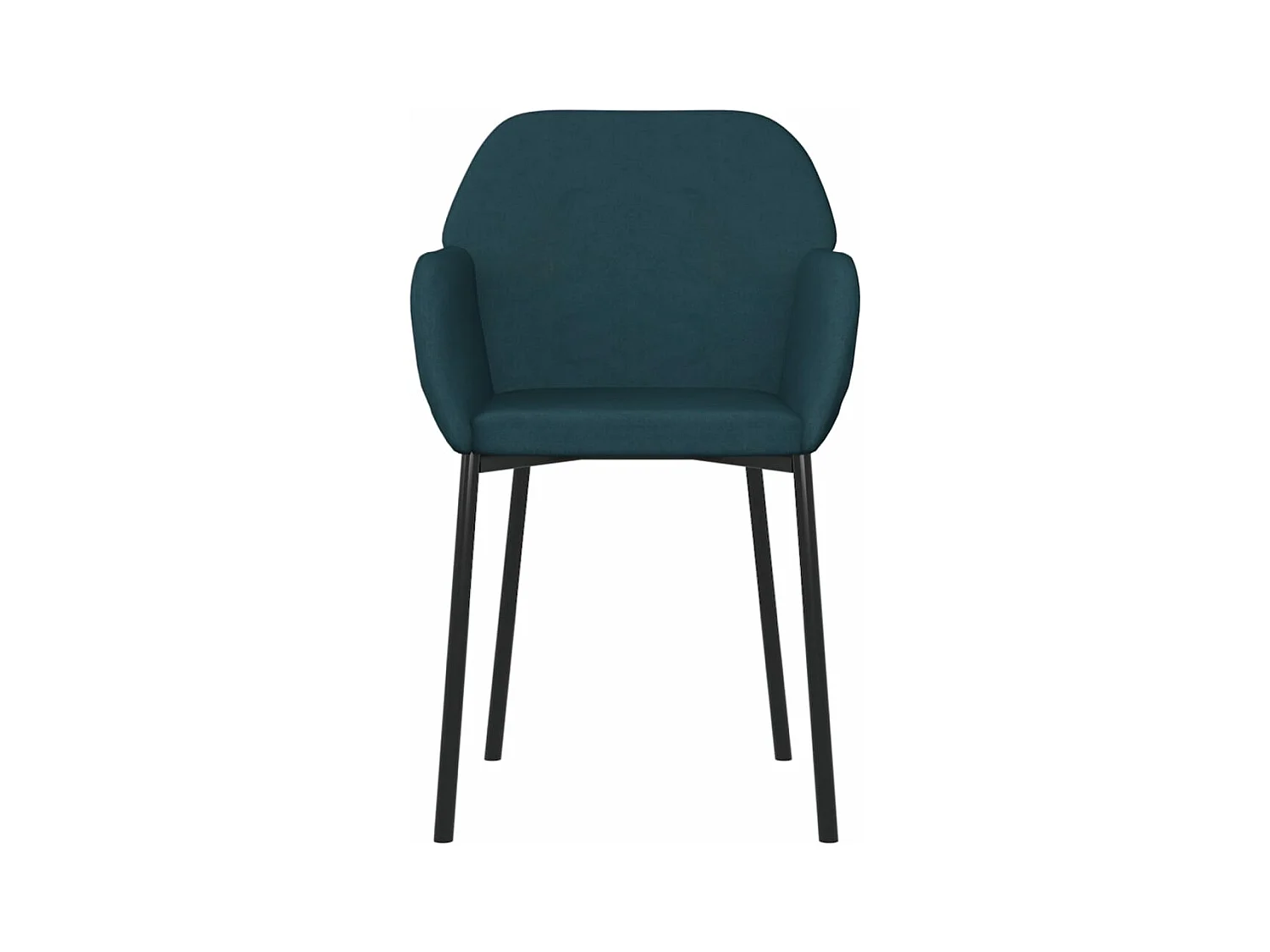 Lot de 2 Chaises à manger Bleu Velours FR87178
