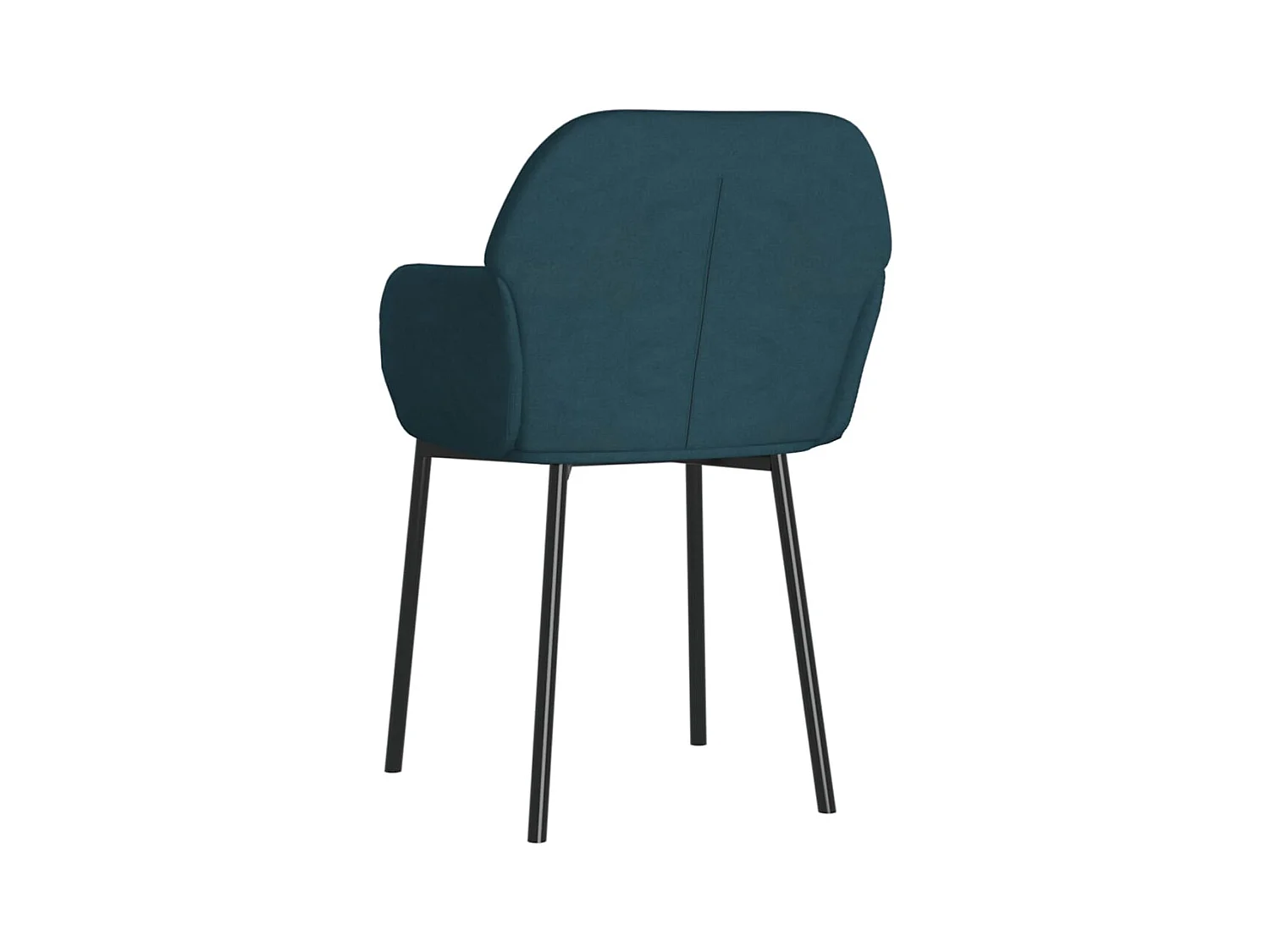 Lot de 2 Chaises à manger Bleu Velours FR87178