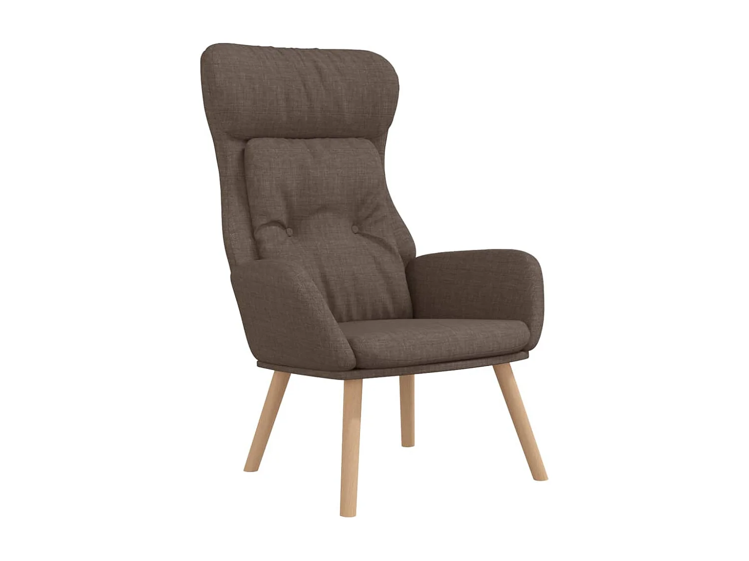 Chaise de relaxation Taupe Tissu FR40093