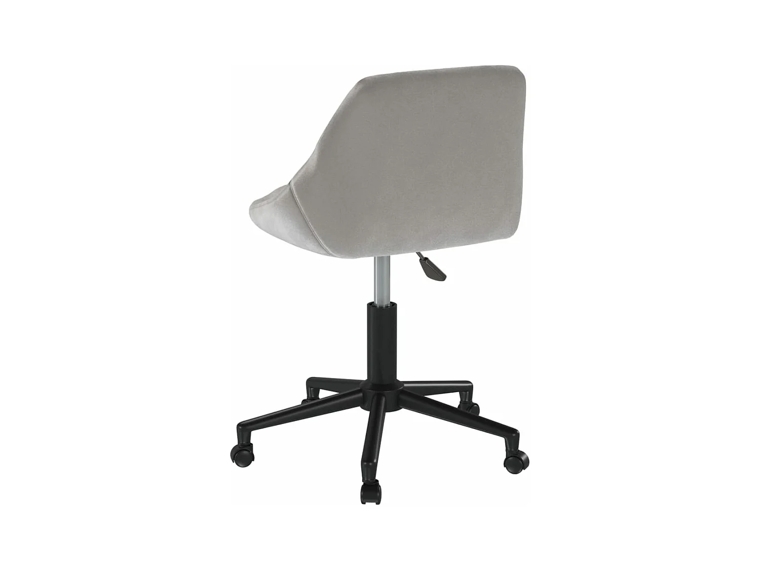 Eetkamerstoel draaibaar fluweel lichtgrijs BE288728