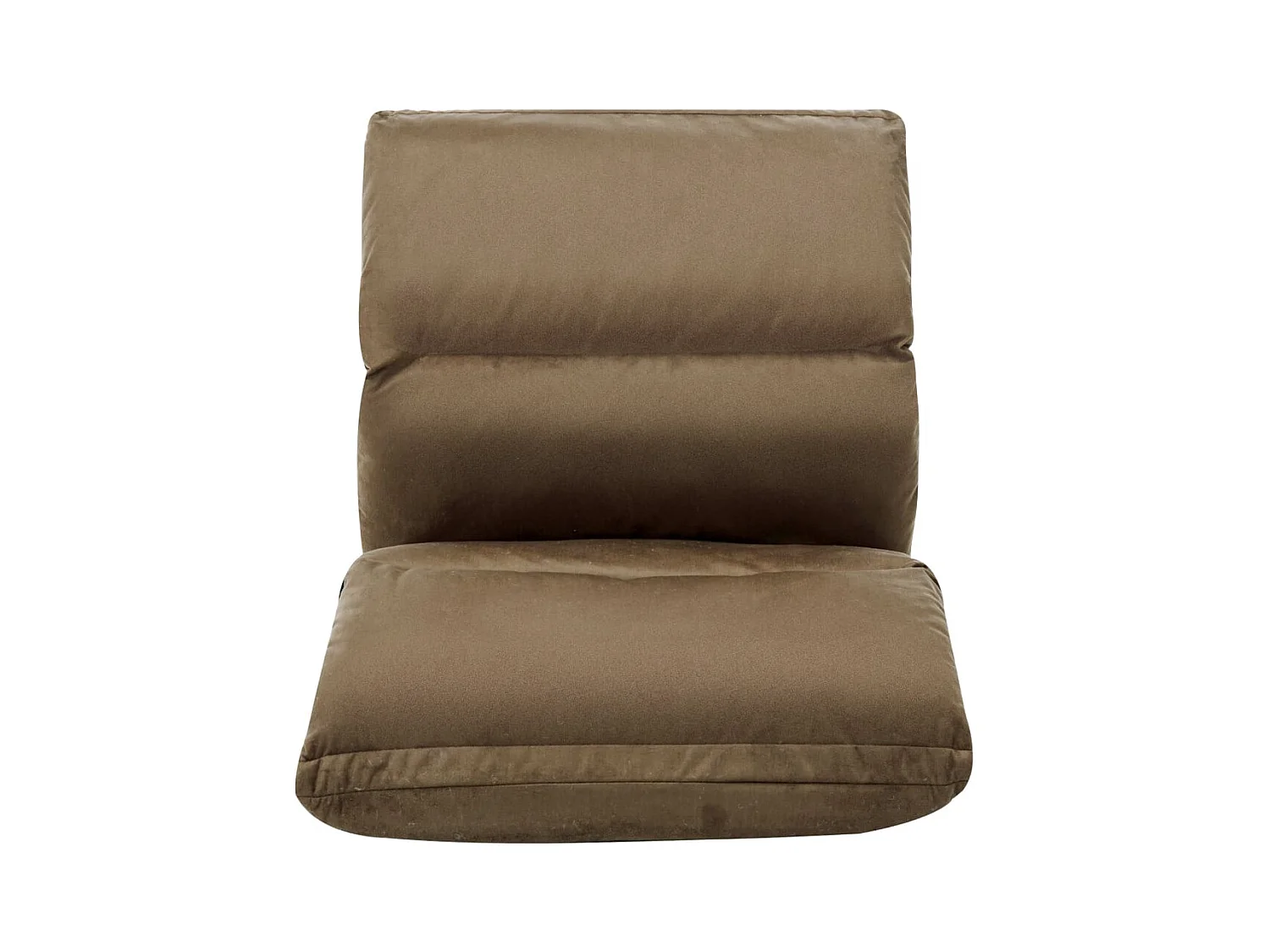 Tumbona de suelo plegable microfibra gris taupe ES236728