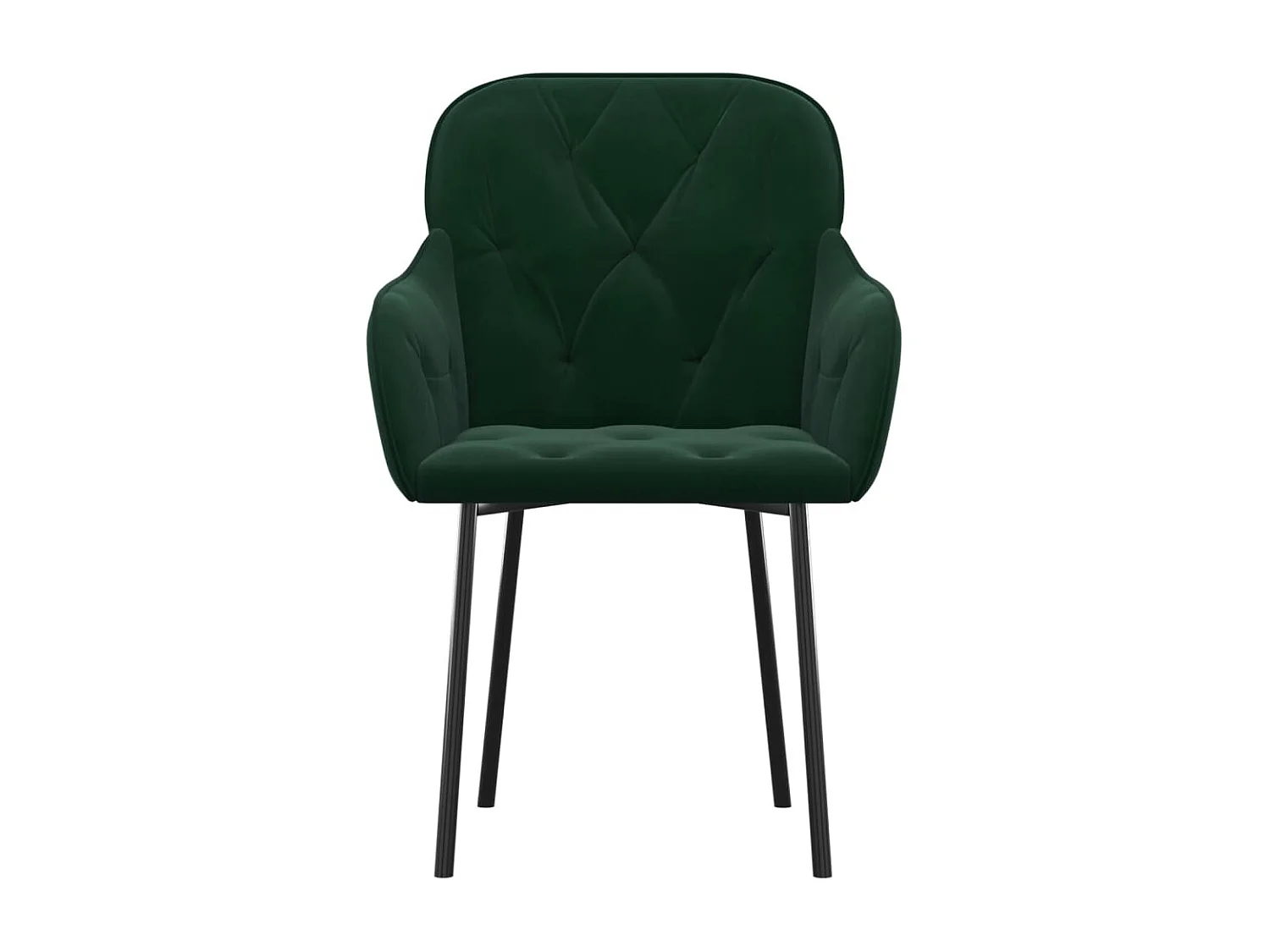 Eetkamerstoelen 2 st fluweel donkergroen BE244171