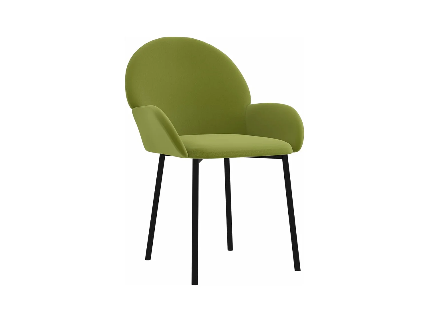 Eetkamerstoelen 2 st fluweel lichtgroen BE967893