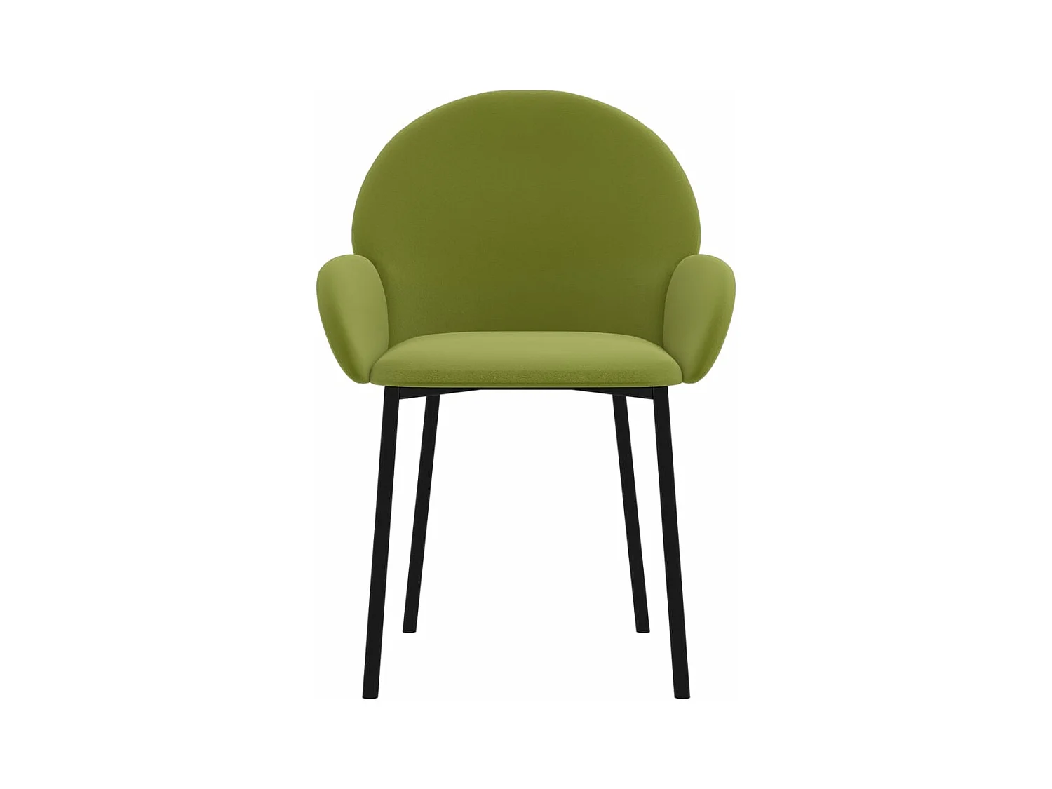Eetkamerstoelen 2 st fluweel lichtgroen BE967893