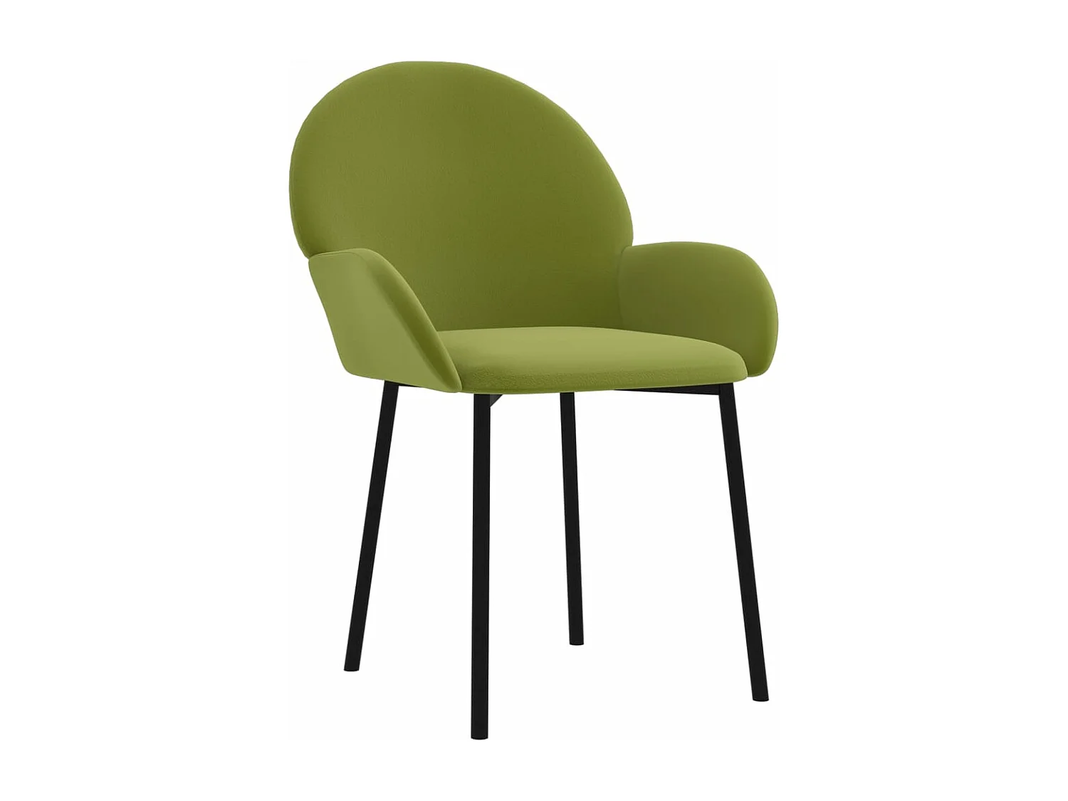 Eetkamerstoelen 2 st fluweel lichtgroen BE967893