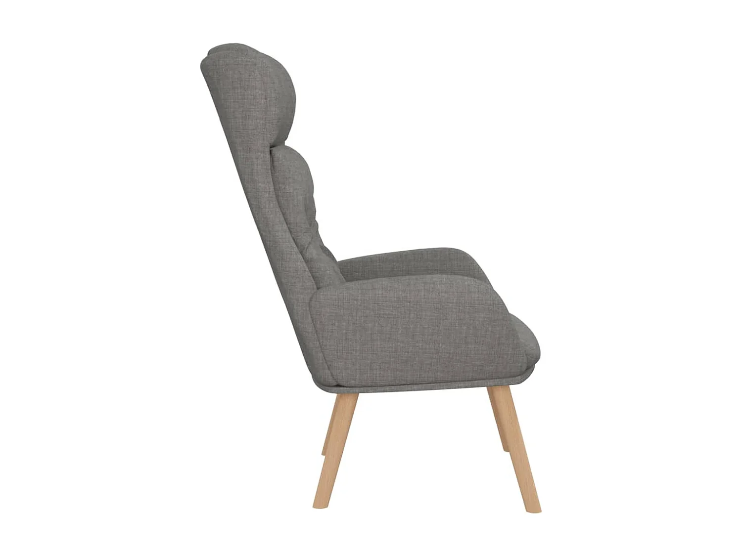 Chaise de relaxation Gris clair Tissu FR10261