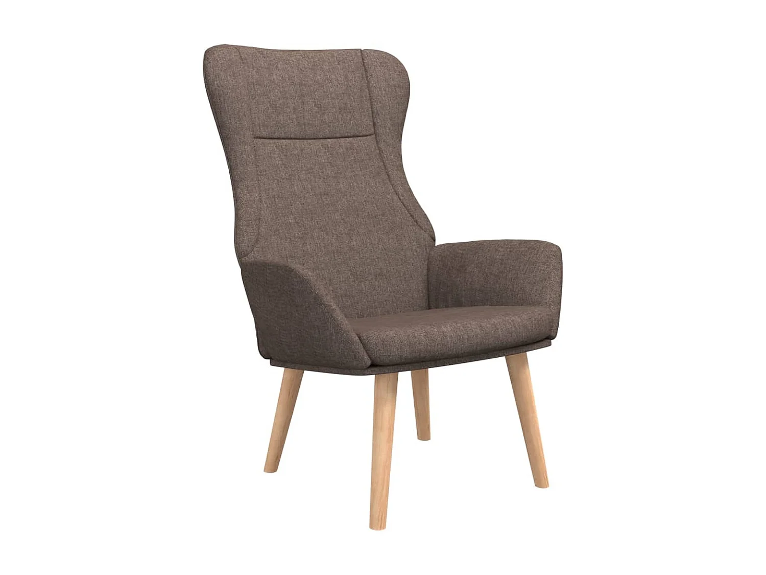 Relaxstoel stof taupe BE540135