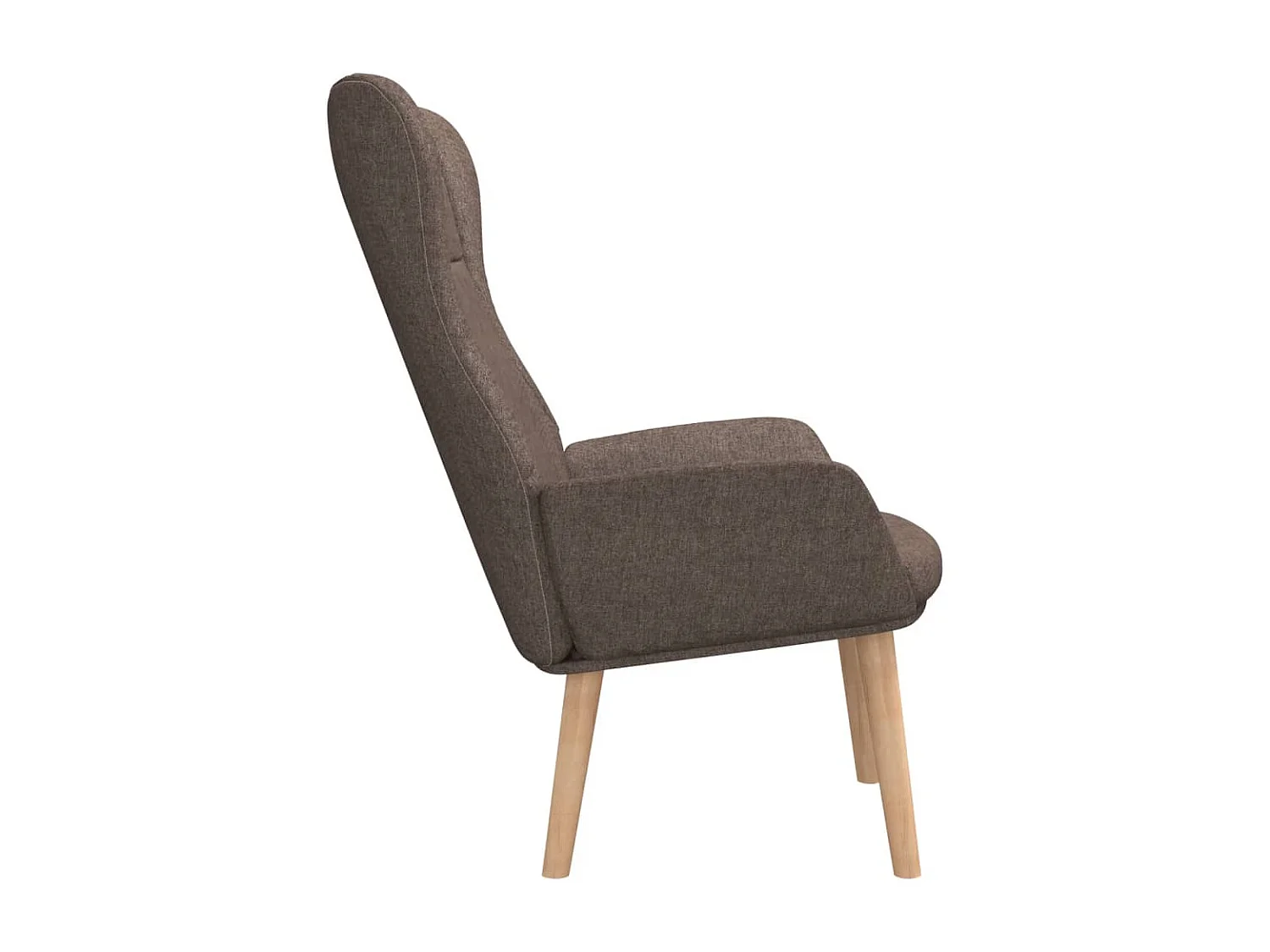 Relaxstoel stof taupe BE540135